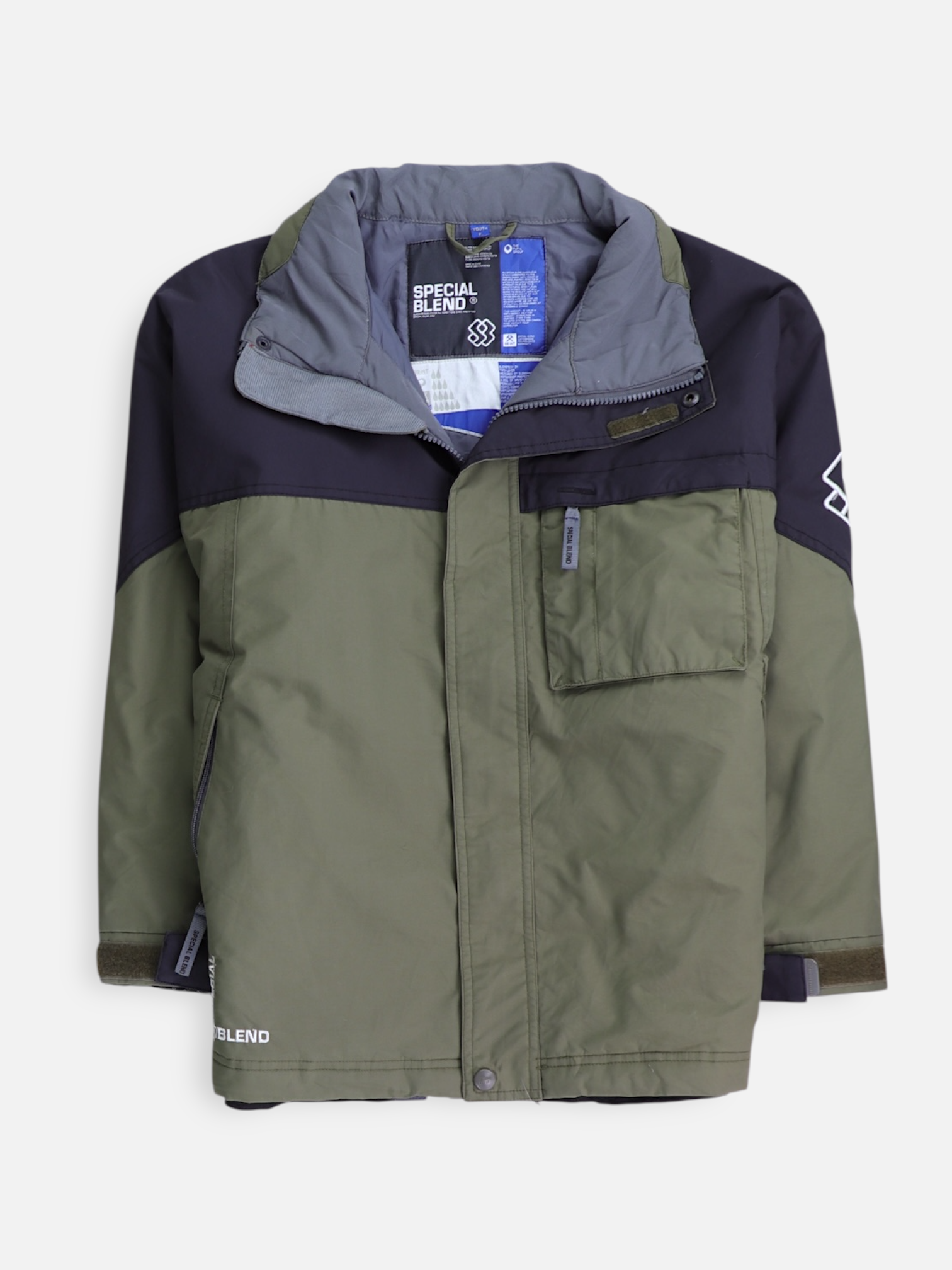 Chaqueta Impermeable Color Block - Niño - Large - 8-10Y (Años)