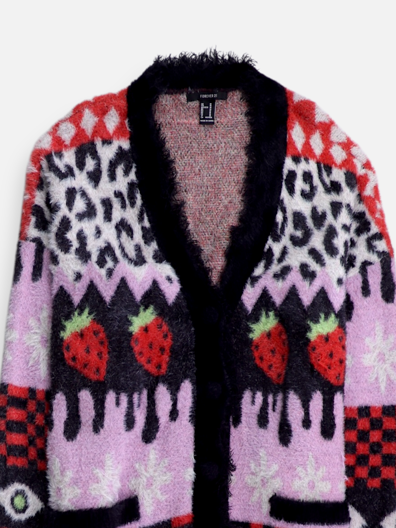 Forever 21 Sueter Cardigan Animado - Mujer - Medium