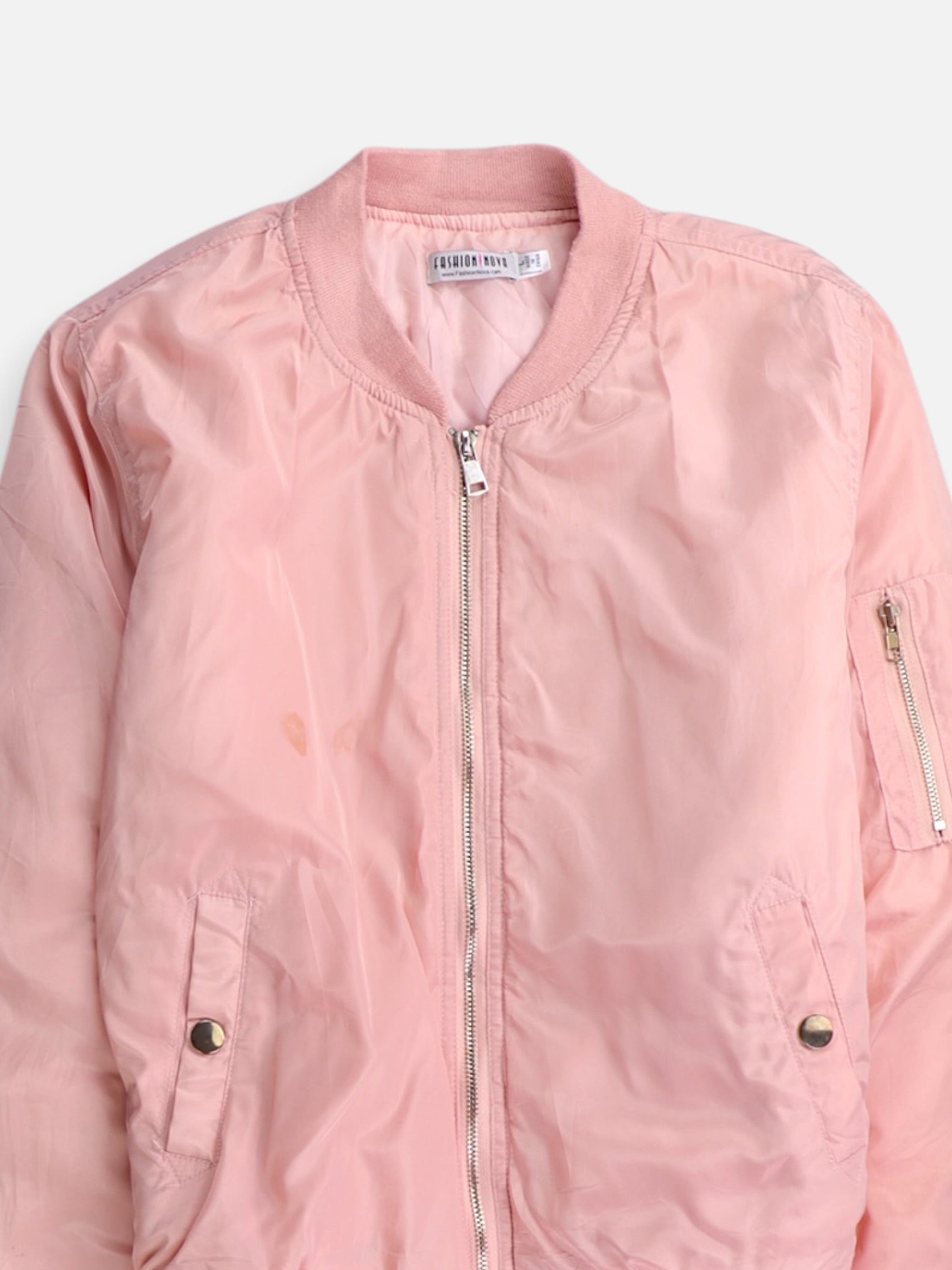 Fashionnova Chaqueta Bomber Impermeable - Mujer - Large