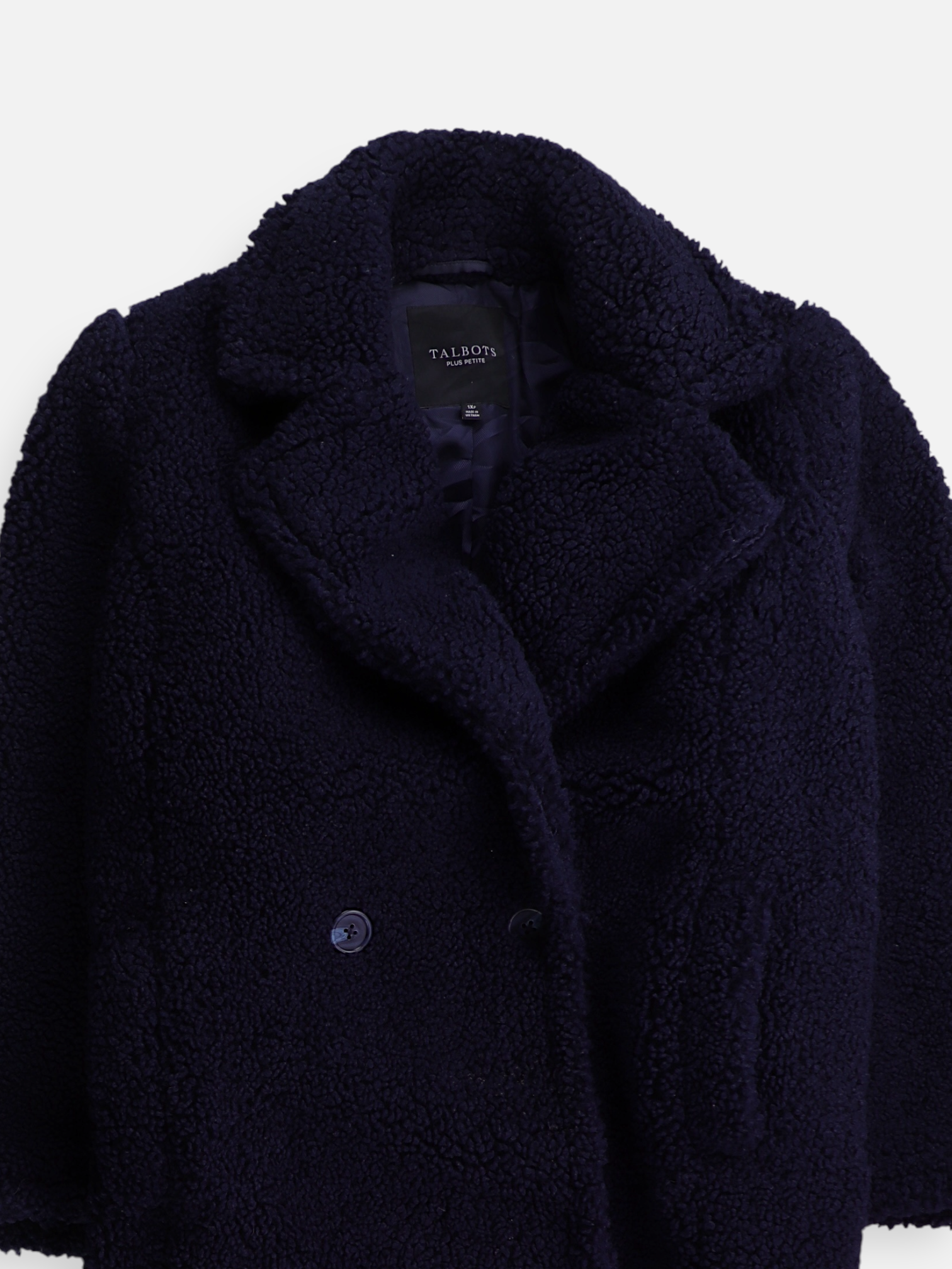 TALBOTS Abrigo Casual Teddy - Mujer - XL