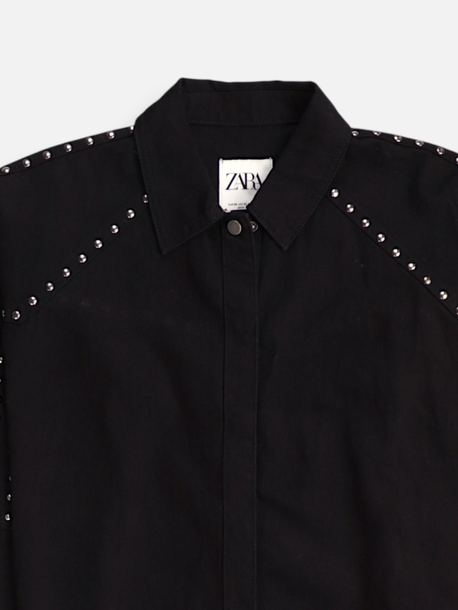ZARA Chaqueta Denim Basic - Mujer - XS