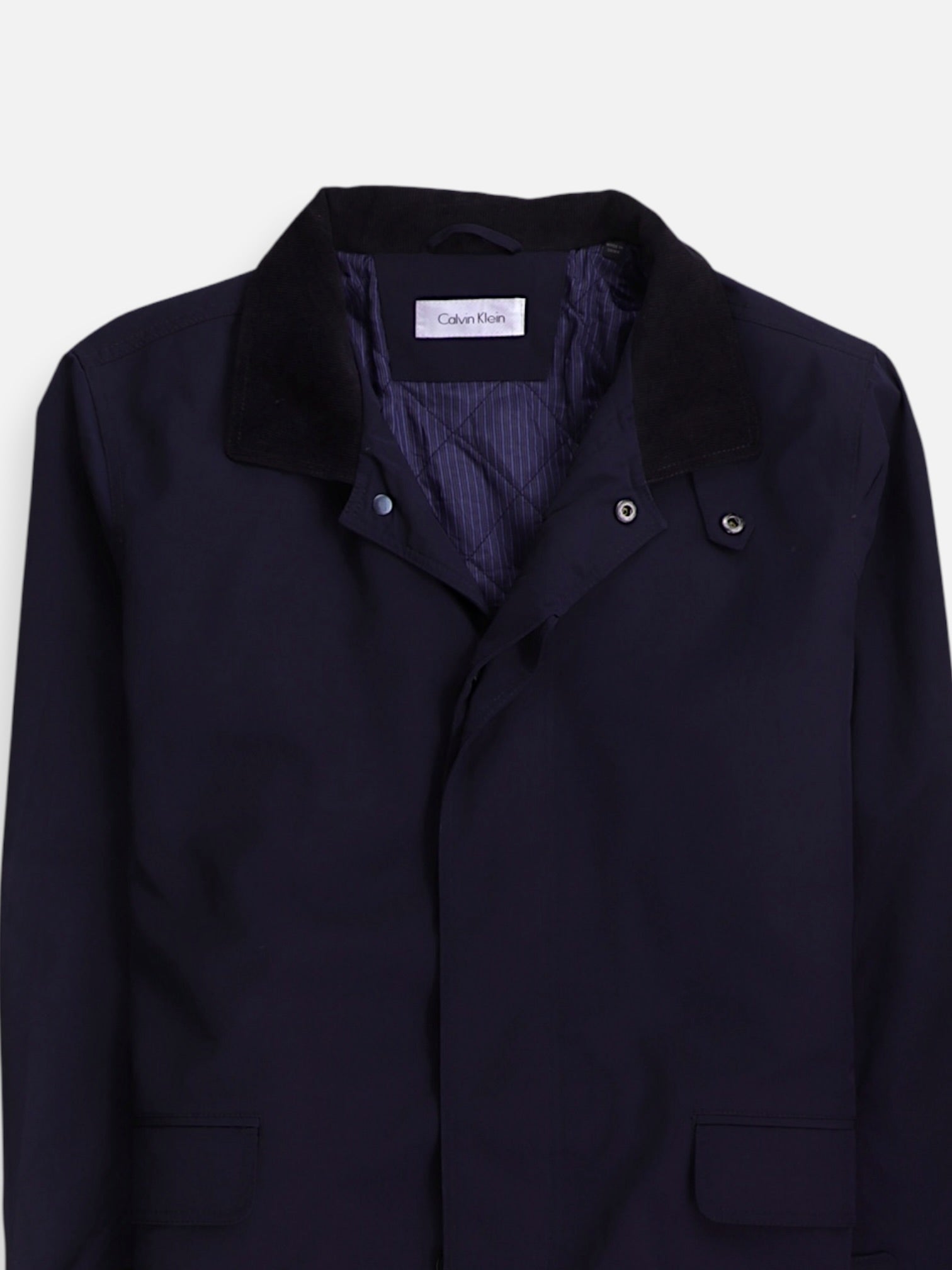 Calvin Klein Abrigo Impermeable Casual - Hombre - 40s