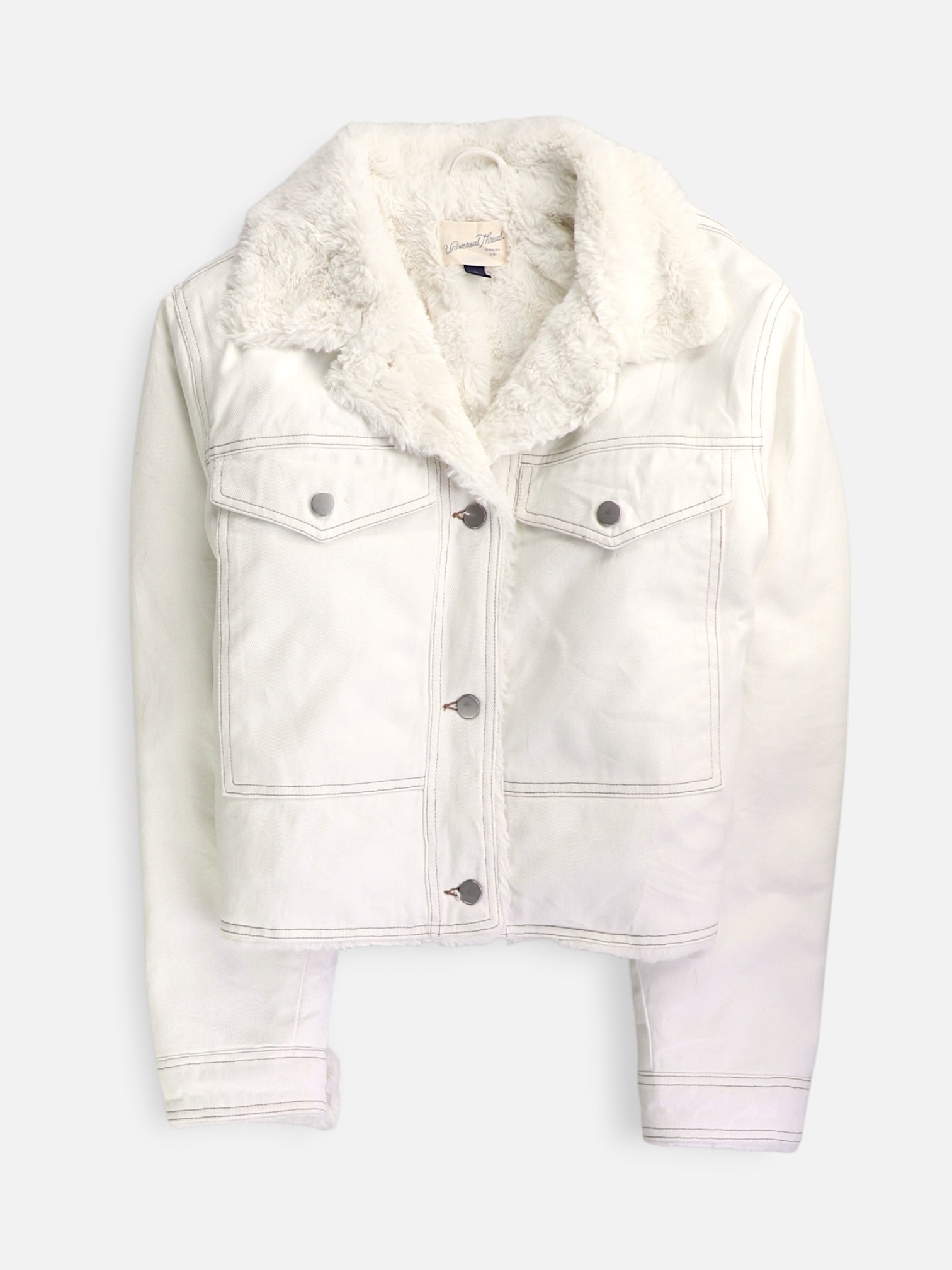 Universal Thread Chaqueta Sherpa Trucker Denim - Mujer - Medium