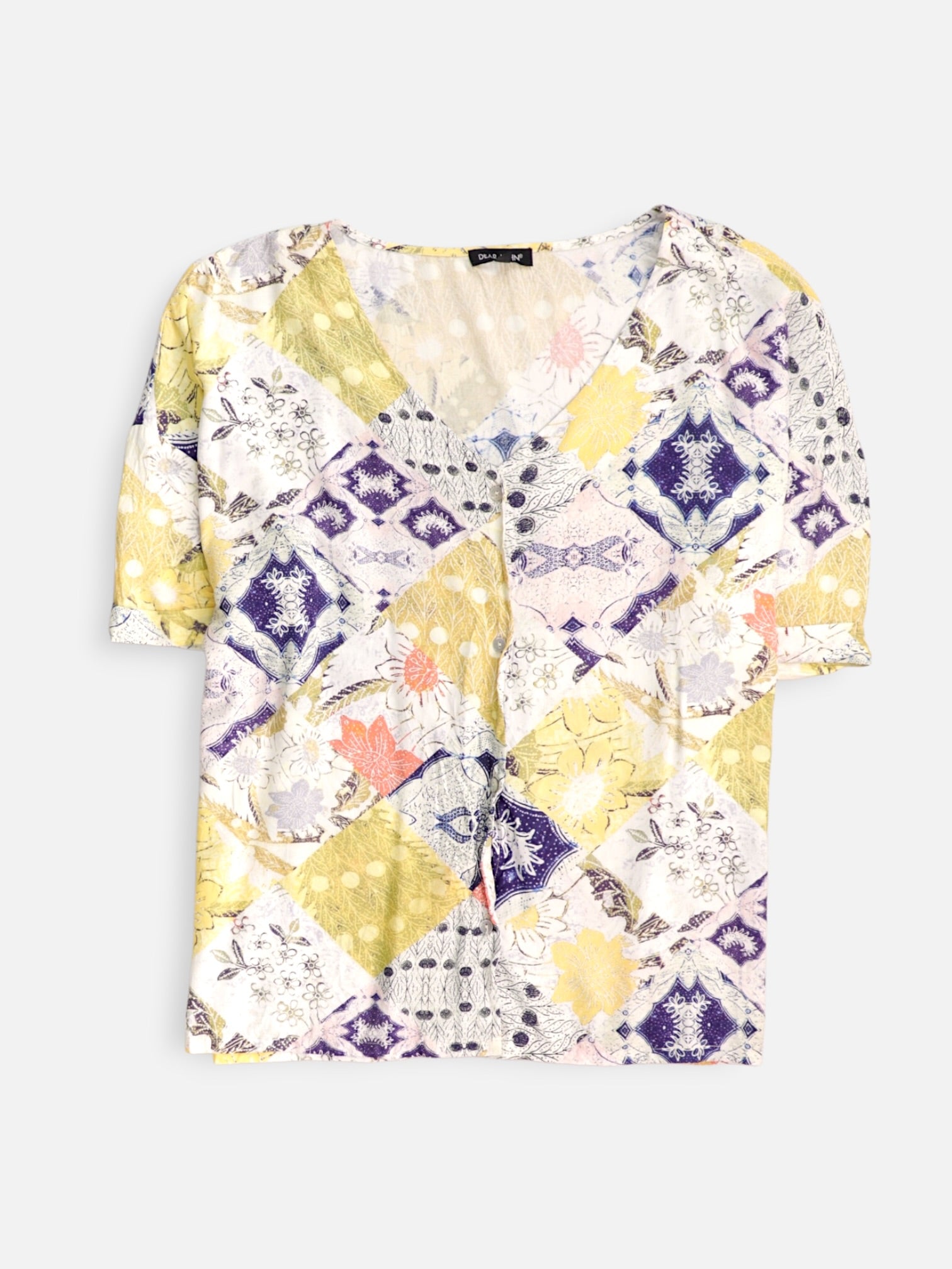 Blusa Color Block - Mujer - Small