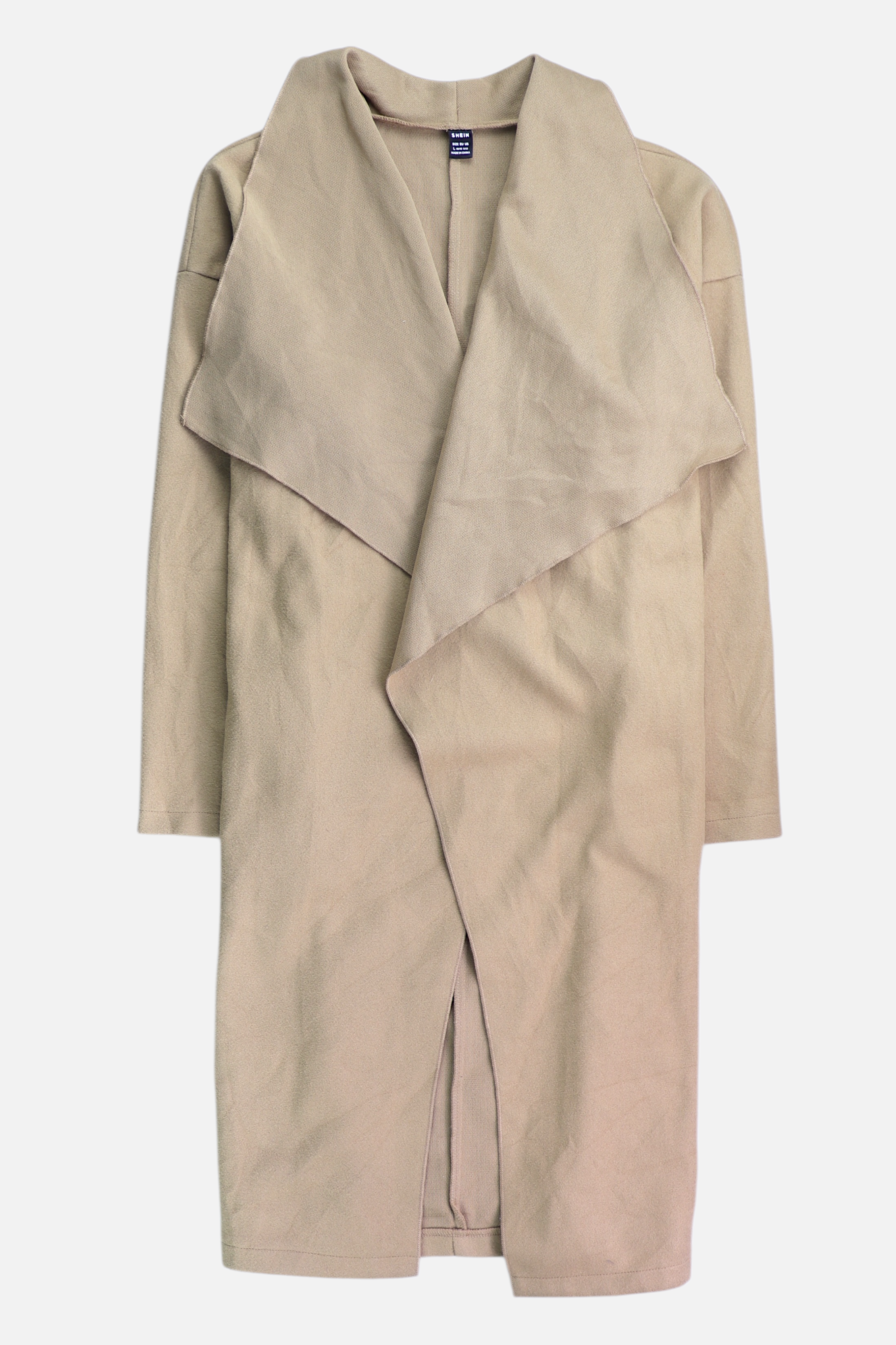 SHEIN Abrigo Single breasted trench Casual - Mujer - Large