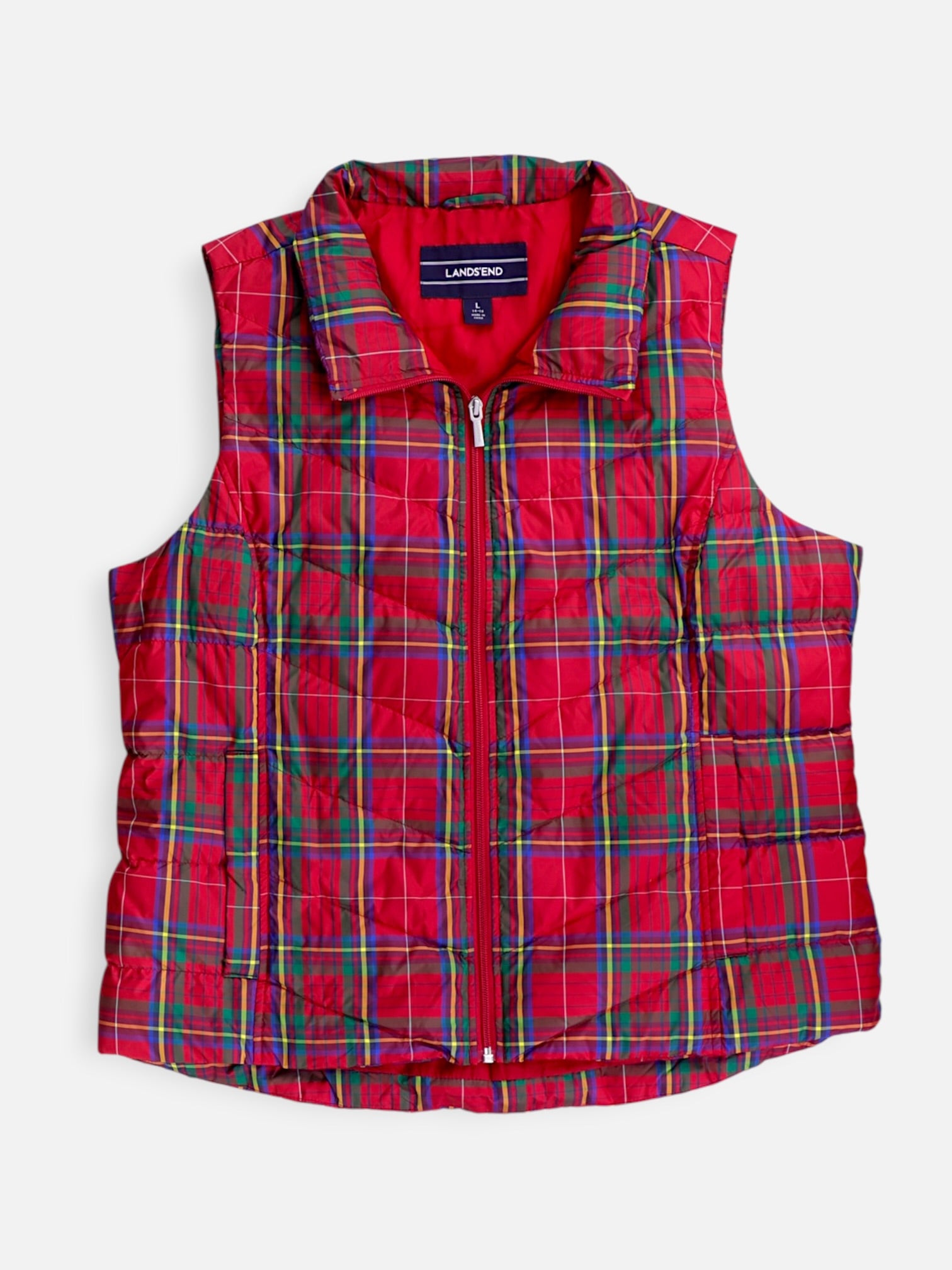 LANDS END Chaleco Puffer - Mujer - Large