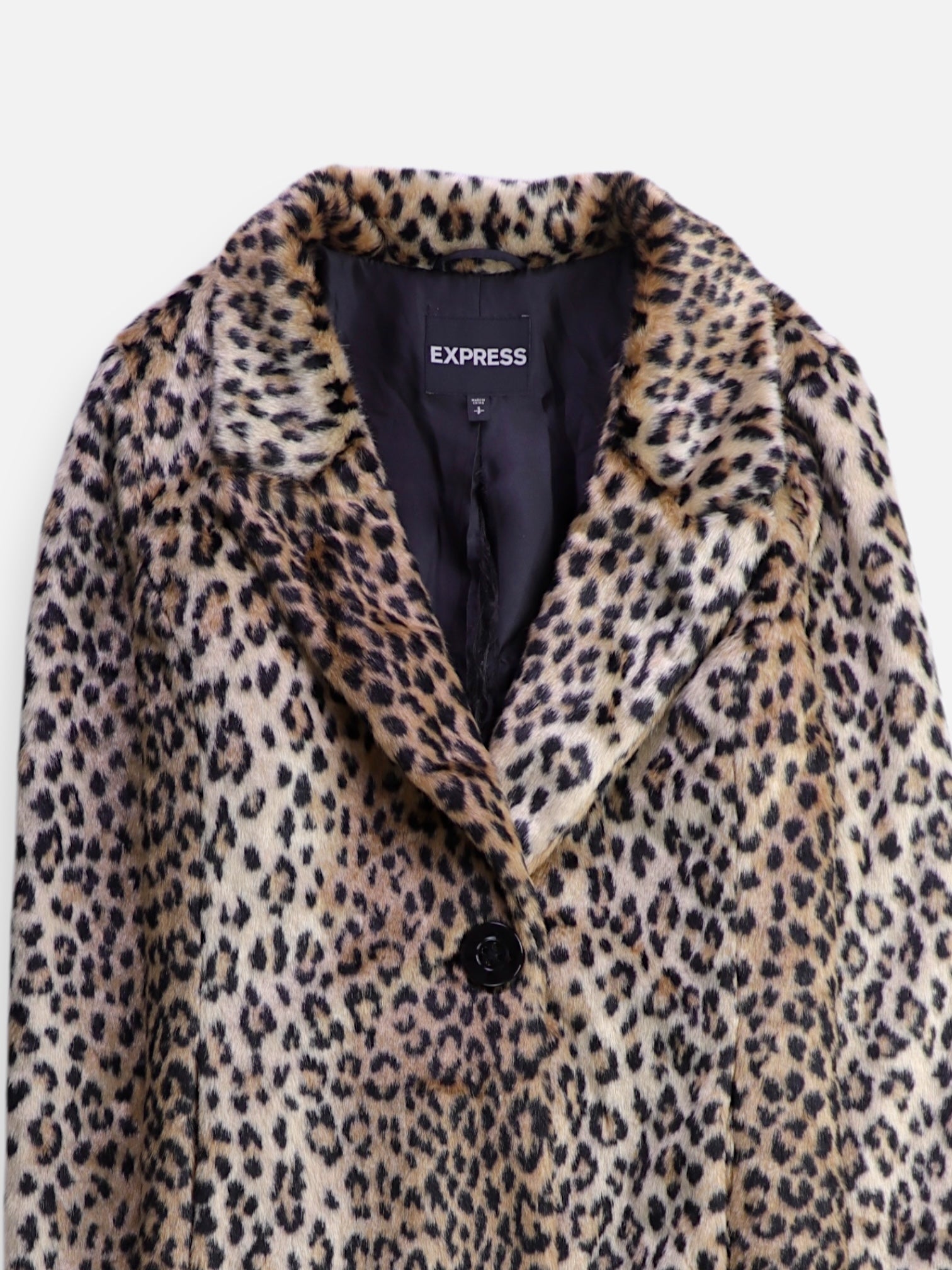 EXPRESS Abrigo Casual Animal Print - Mujer - Small