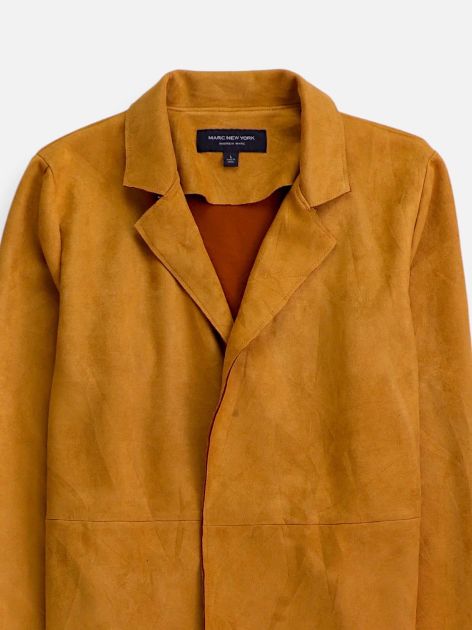 ANDREW MARC Abrigo Casual Suede - Mujer - Large