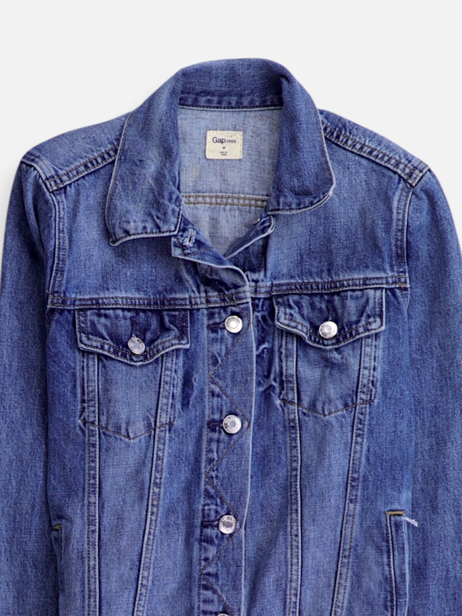GAP Chaqueta Denim Basic - Mujer - Medium