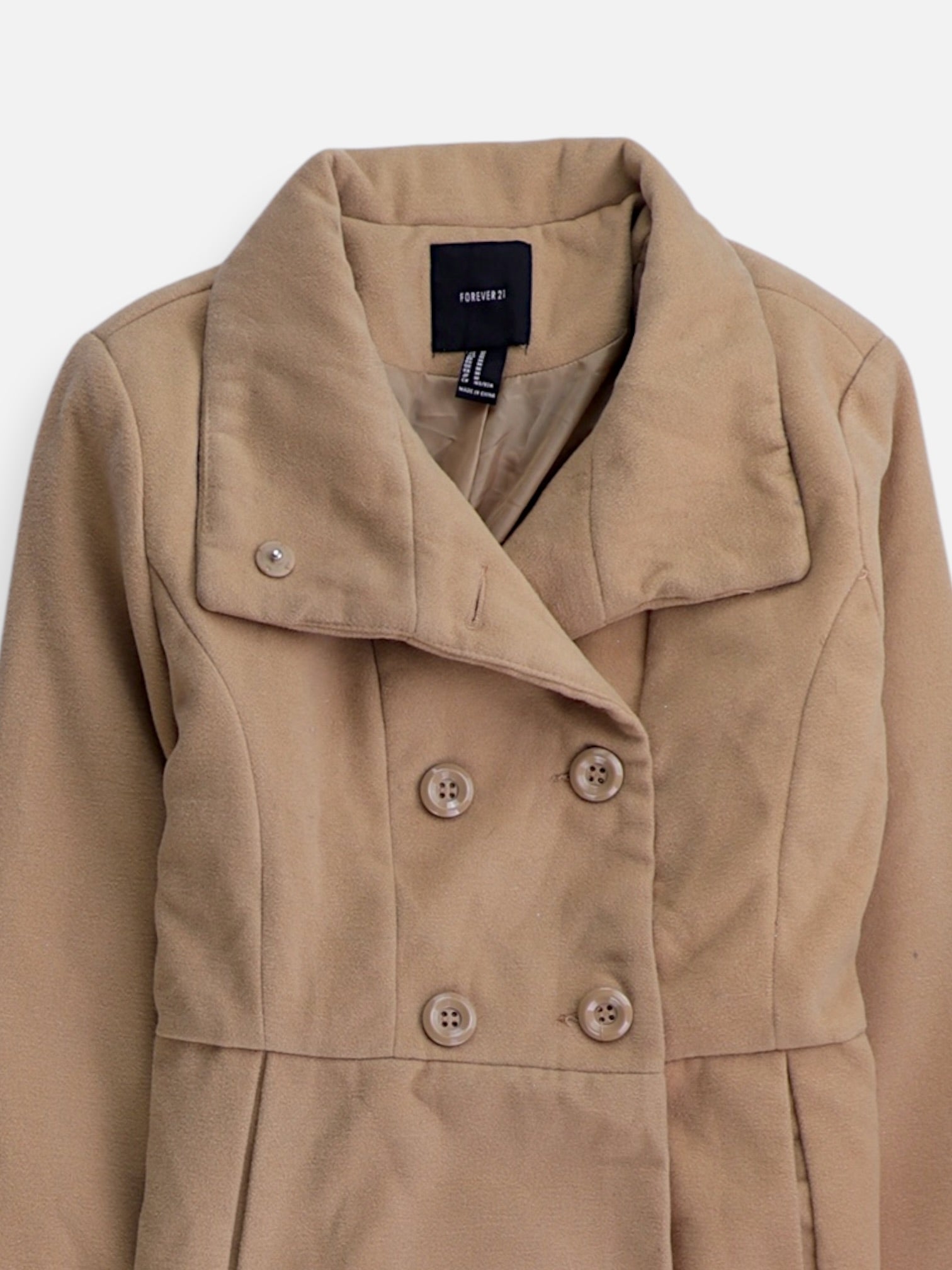 Forever 21 Abrigo Donble breasted trench Casual - Mujer - Medium