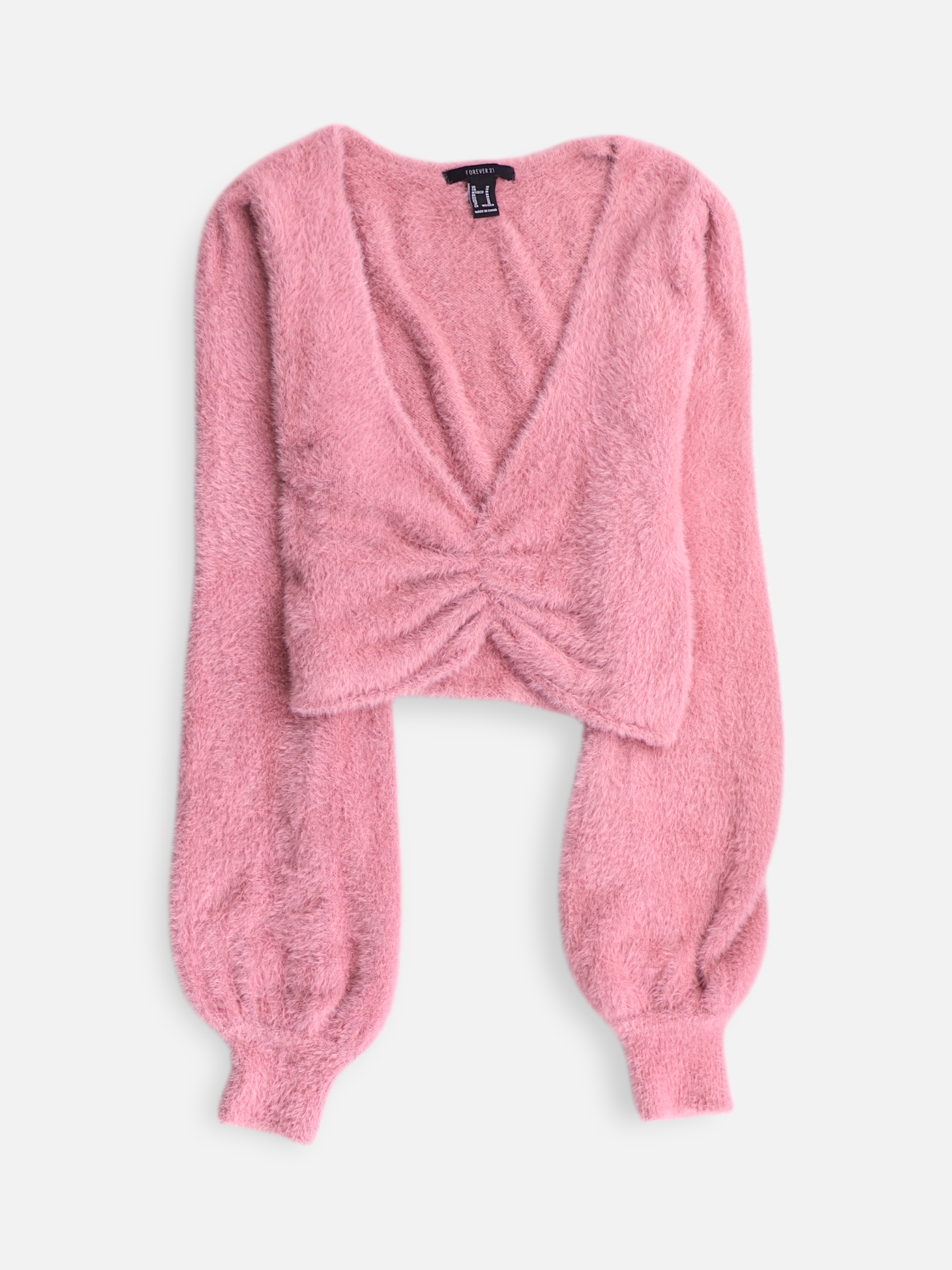 Forever 21 Sueter Knit Crop Top - Mujer - Medium