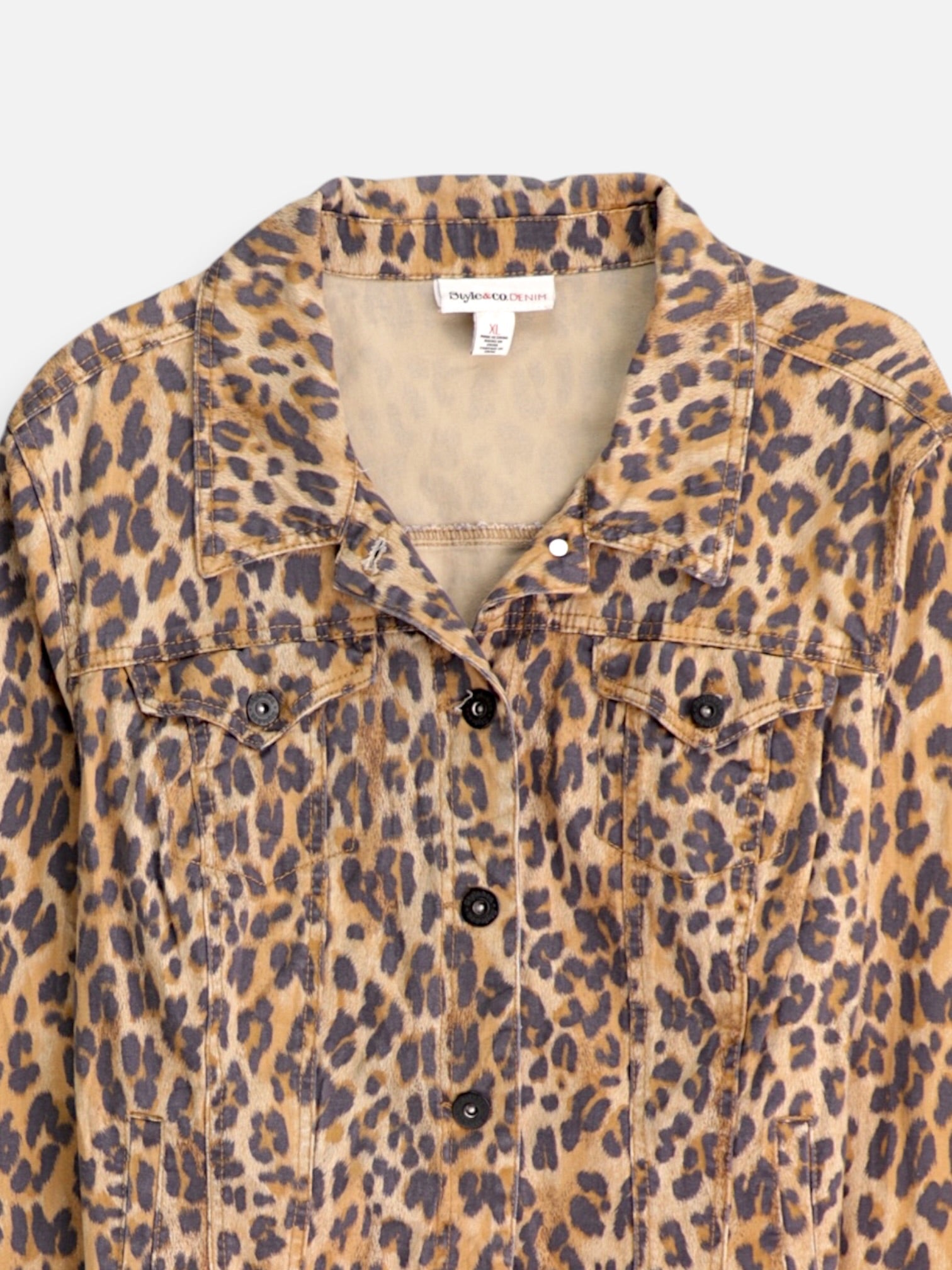 Chaqueta Denim Animal Print - Mujer - XL