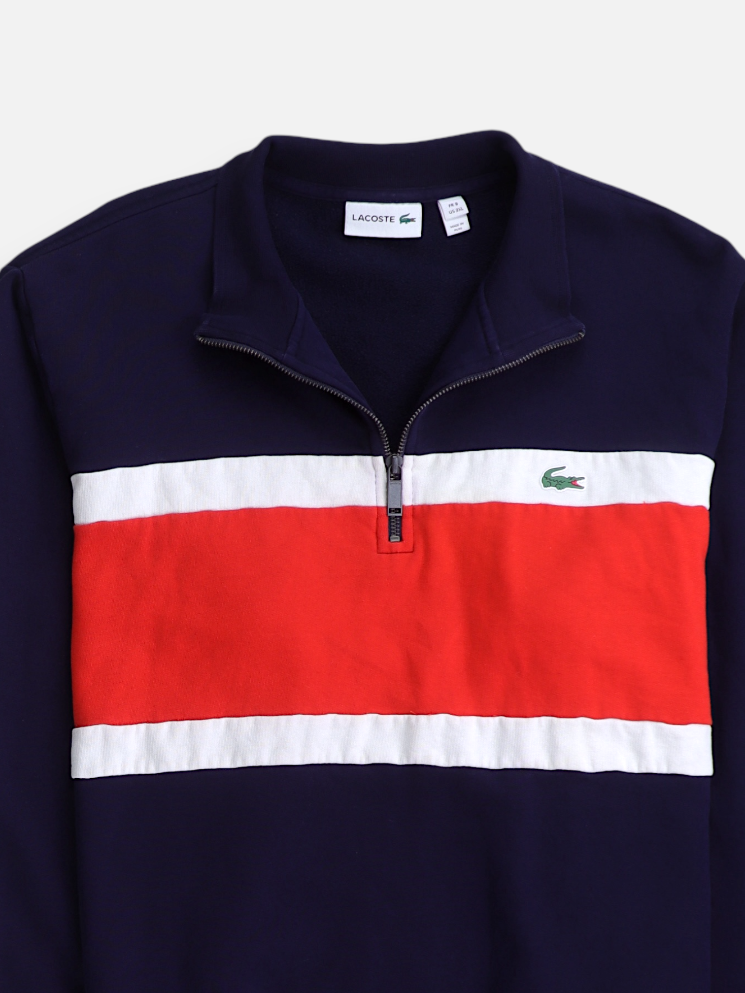 Lacoste Sudadera Fleece Color Block - Hombre - 3XL