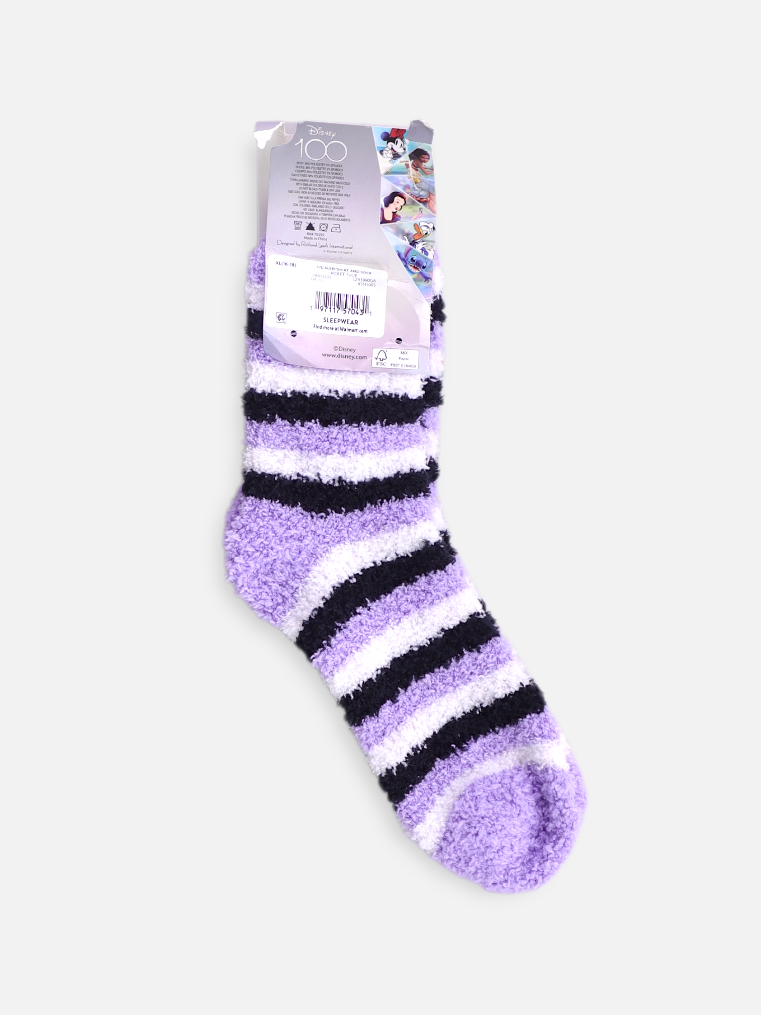 Disney Calcetines 1 Par - Niña - Talla Única (One Size)