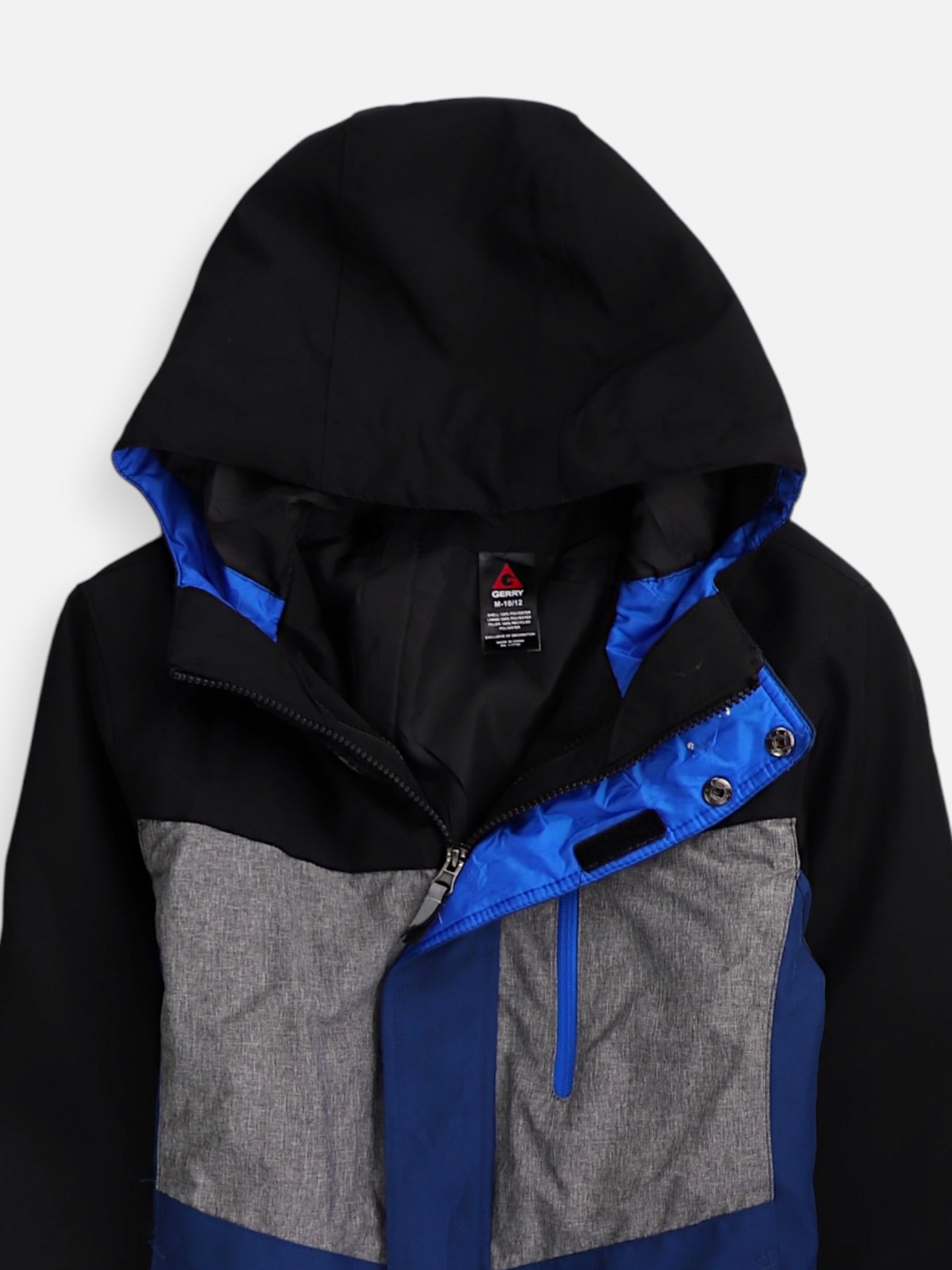 GERRY Chaqueta Impermeable Color Block - Niño - Medium - 10-12Y (Años)