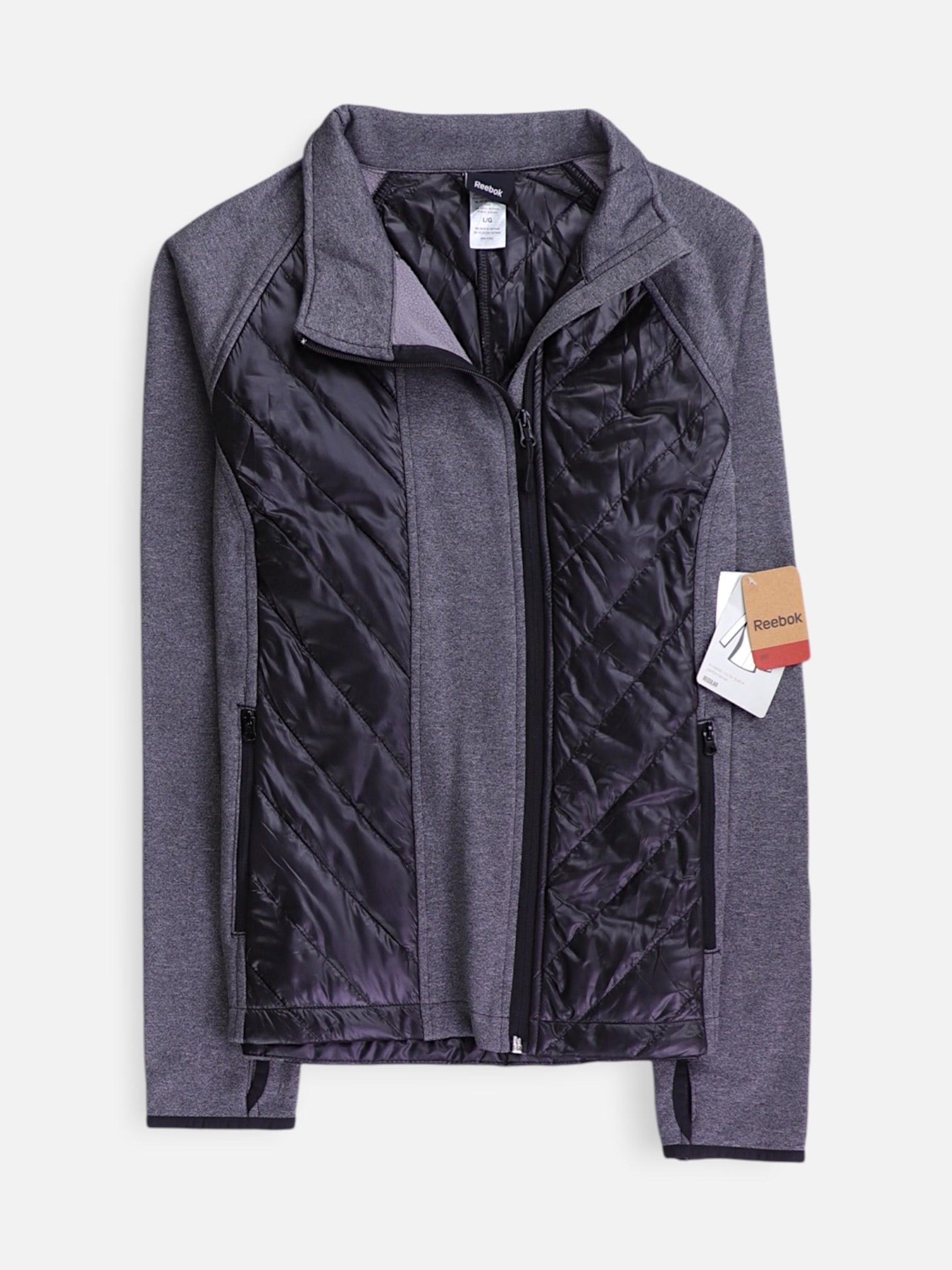 Reebok Sudadera Fleece Deportivo - Mujer - Large