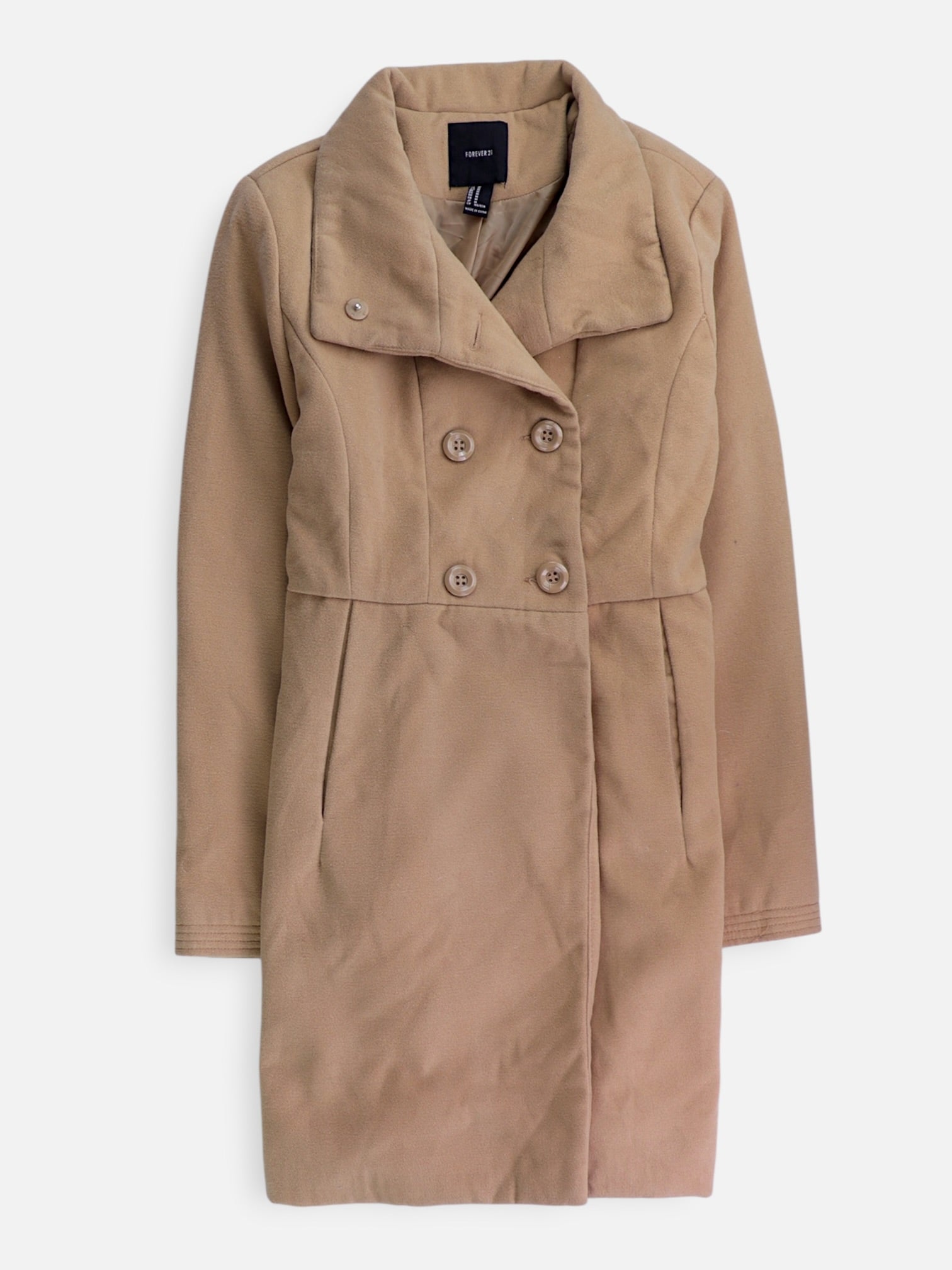 Forever 21 Abrigo Donble breasted trench Casual - Mujer - Medium