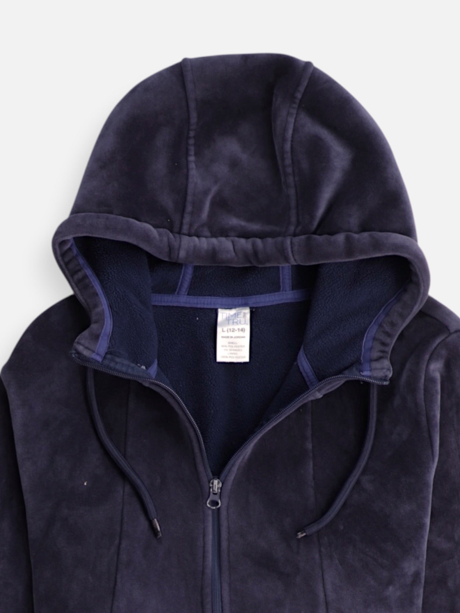 TIME THRU Sudadera Hoodie Basic - Mujer - Large