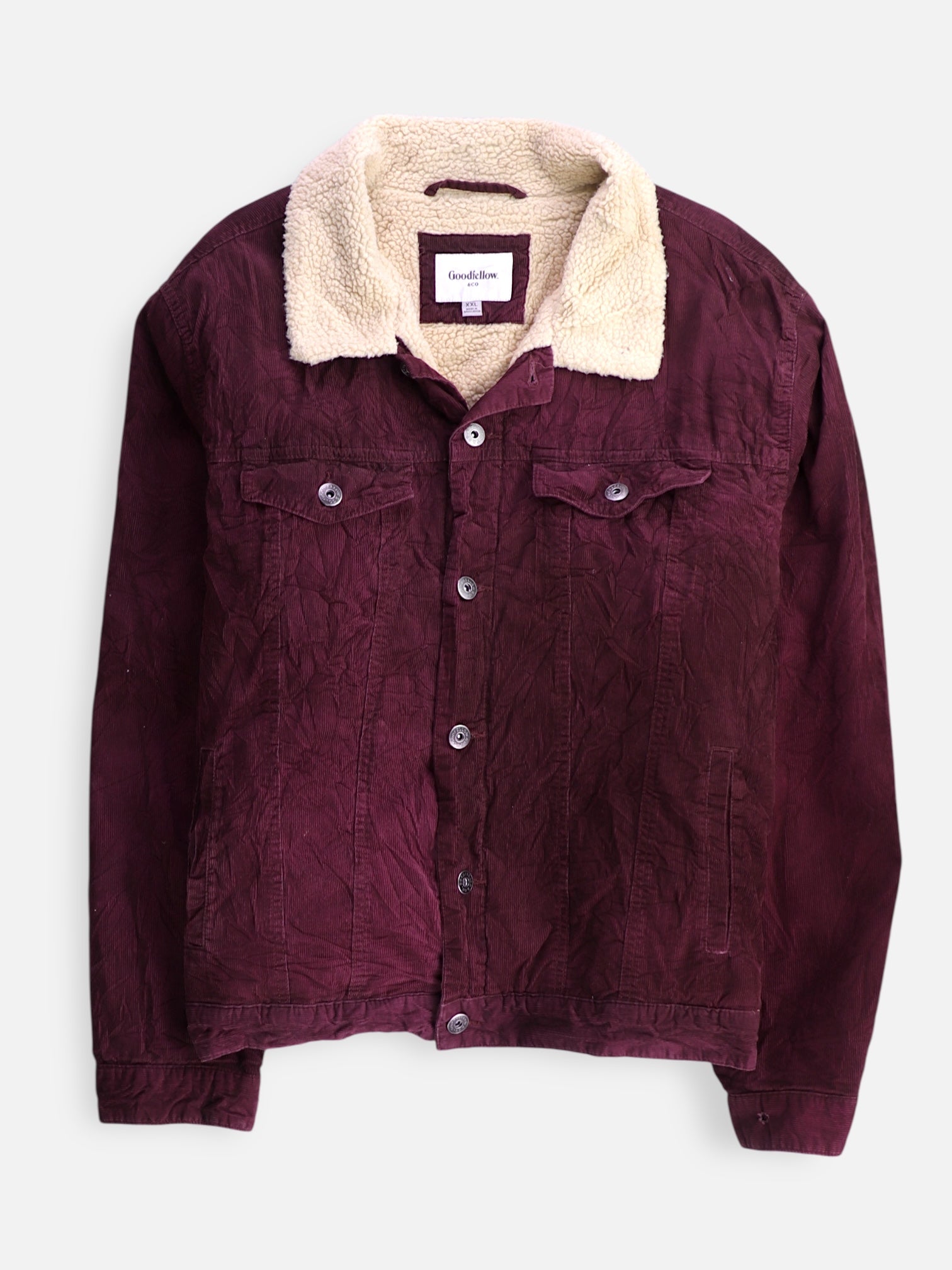 Goodiefellow Chaqueta Sherpa Trucker Corduroy - Hombre - 2XL