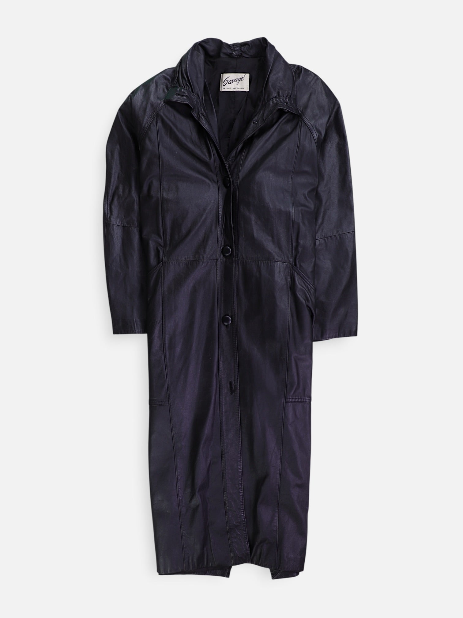 Abrigo Single breasted trench Cuero - Hombre - N/A