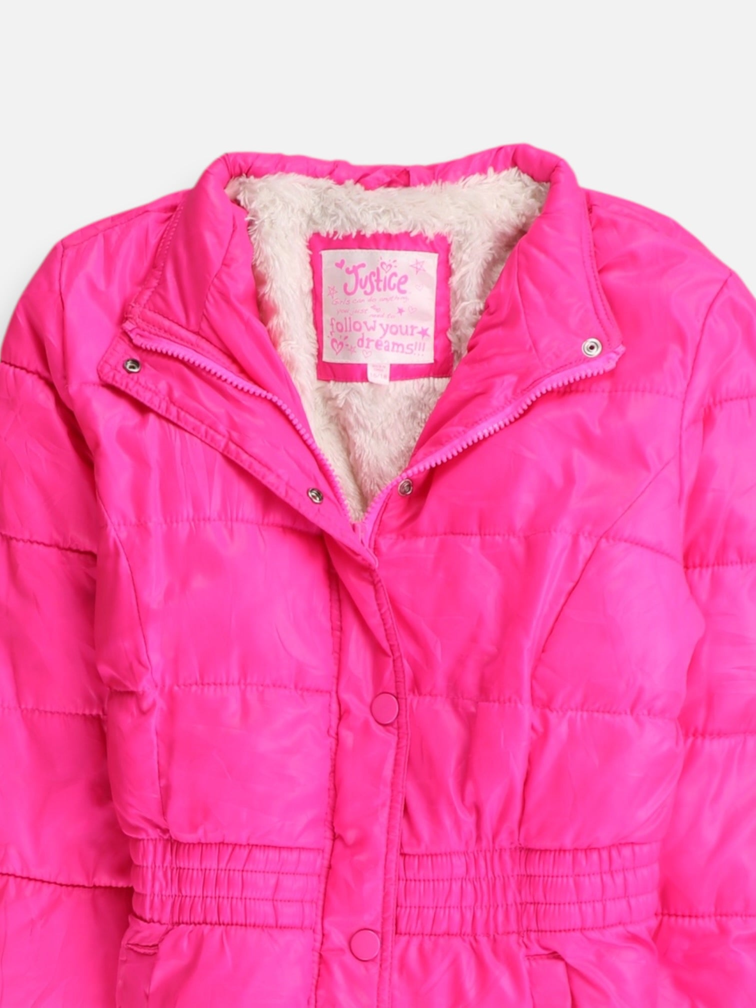 JUSTICE Chaqueta Puffer Impermeable - Niña - Small - 16-18Y (Años)