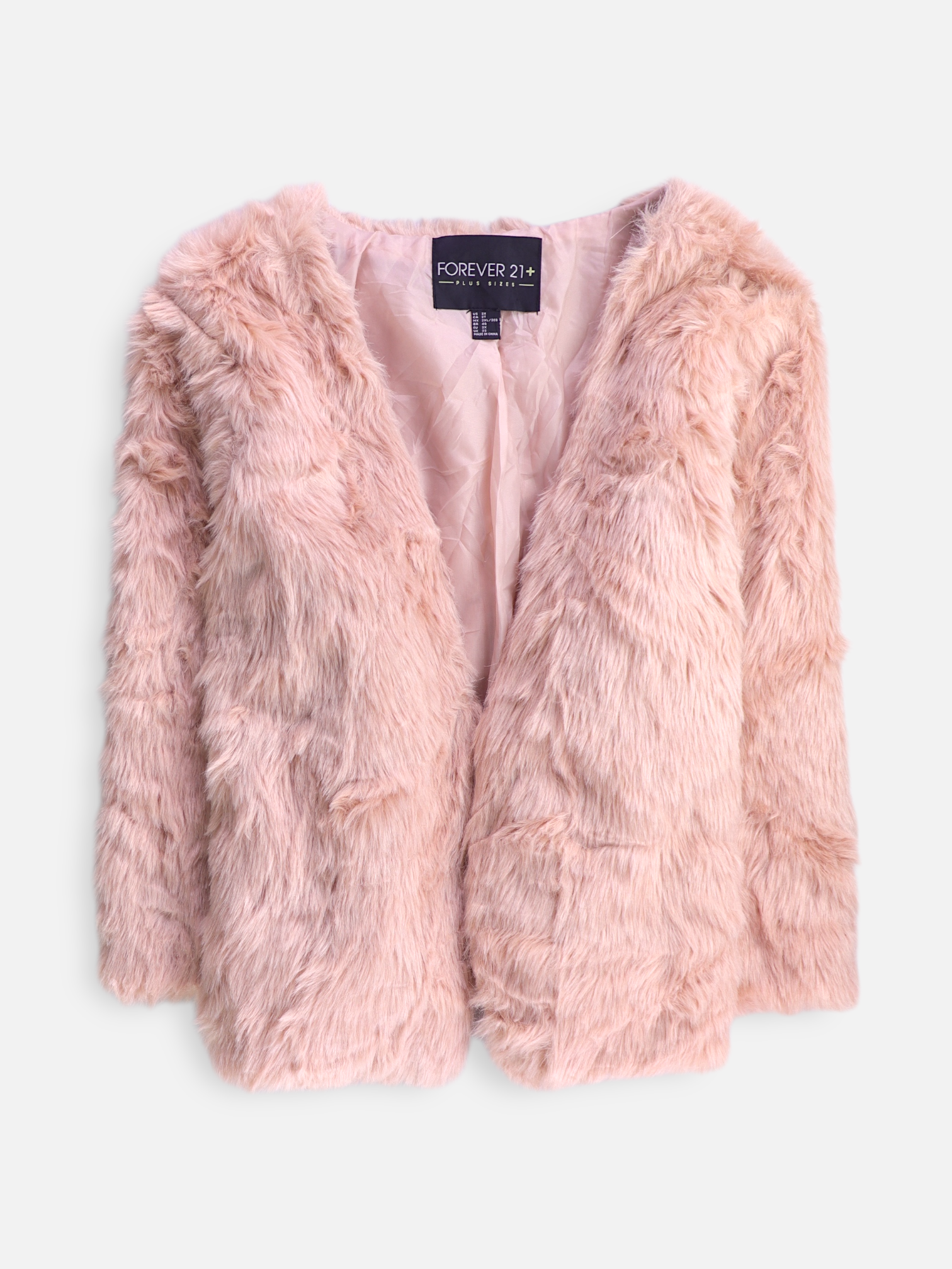 Forever 21 Chaqueta Casual Teddy - Mujer - 2XL