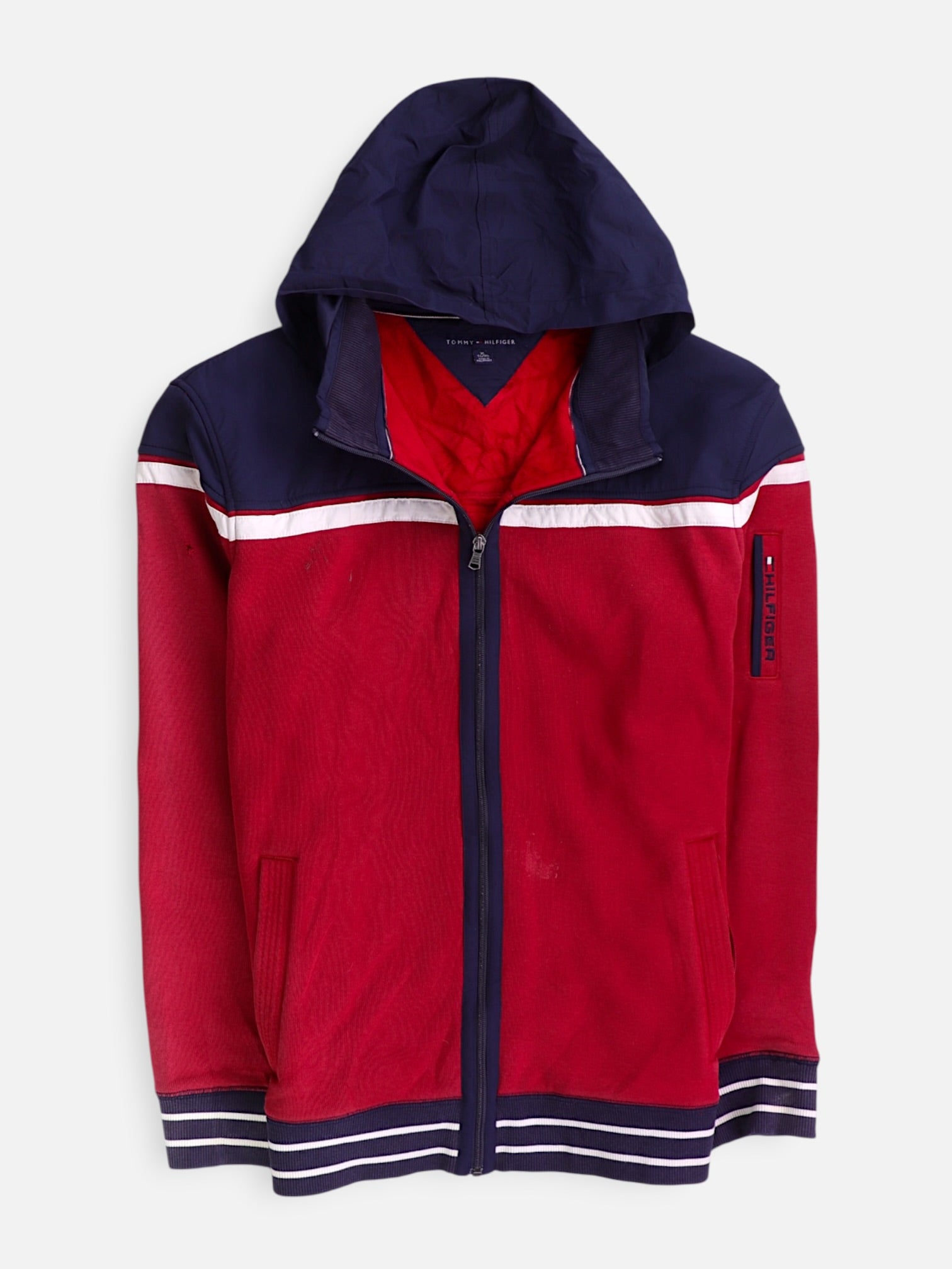 Tommy Hilfiger Sudadera Hoodie Color Block - Hombre - XL