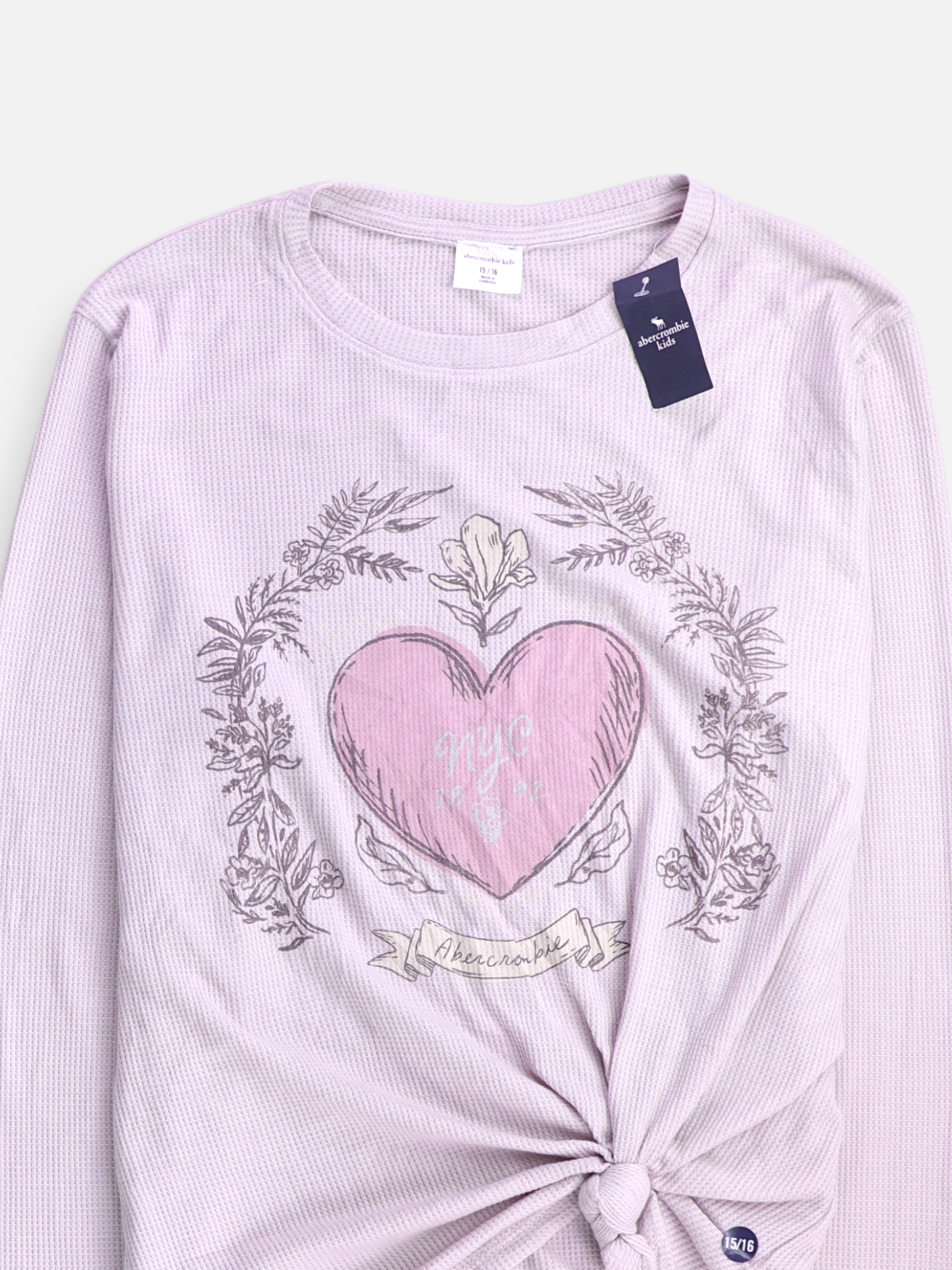 Abercrombie & Fitch Camiseta Basic - Niña - Large - 15-16Y (Años)