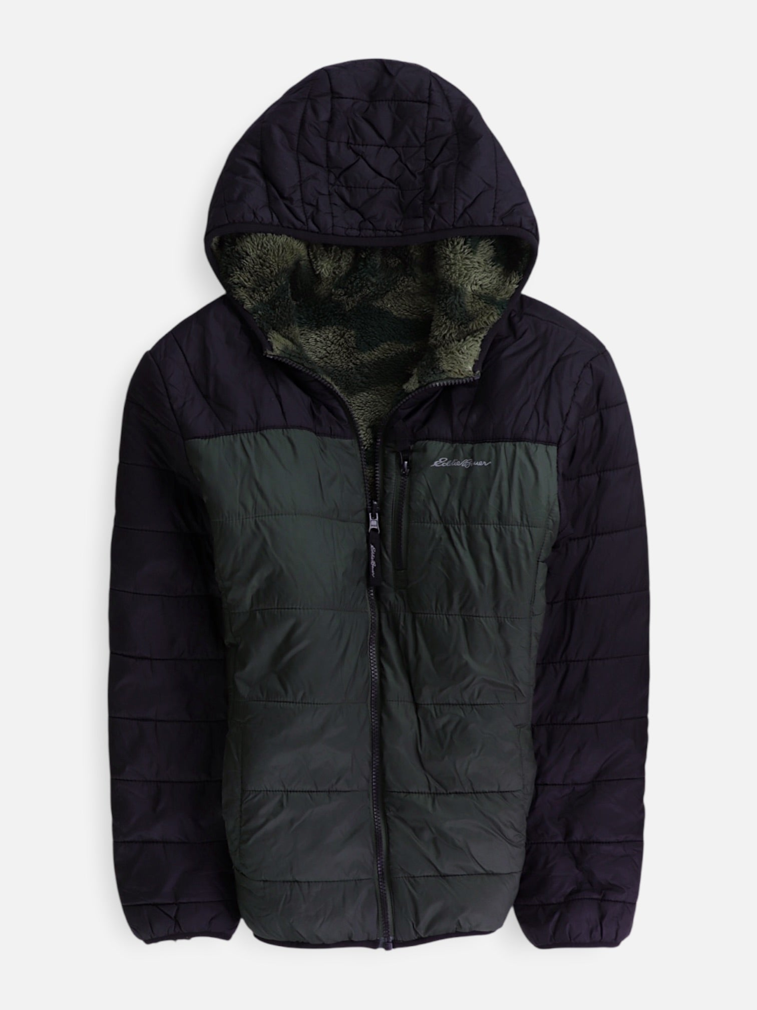 Eddie Bauer Chaqueta Puffer Reversible - Niño - Large - 14-16Y (Años)