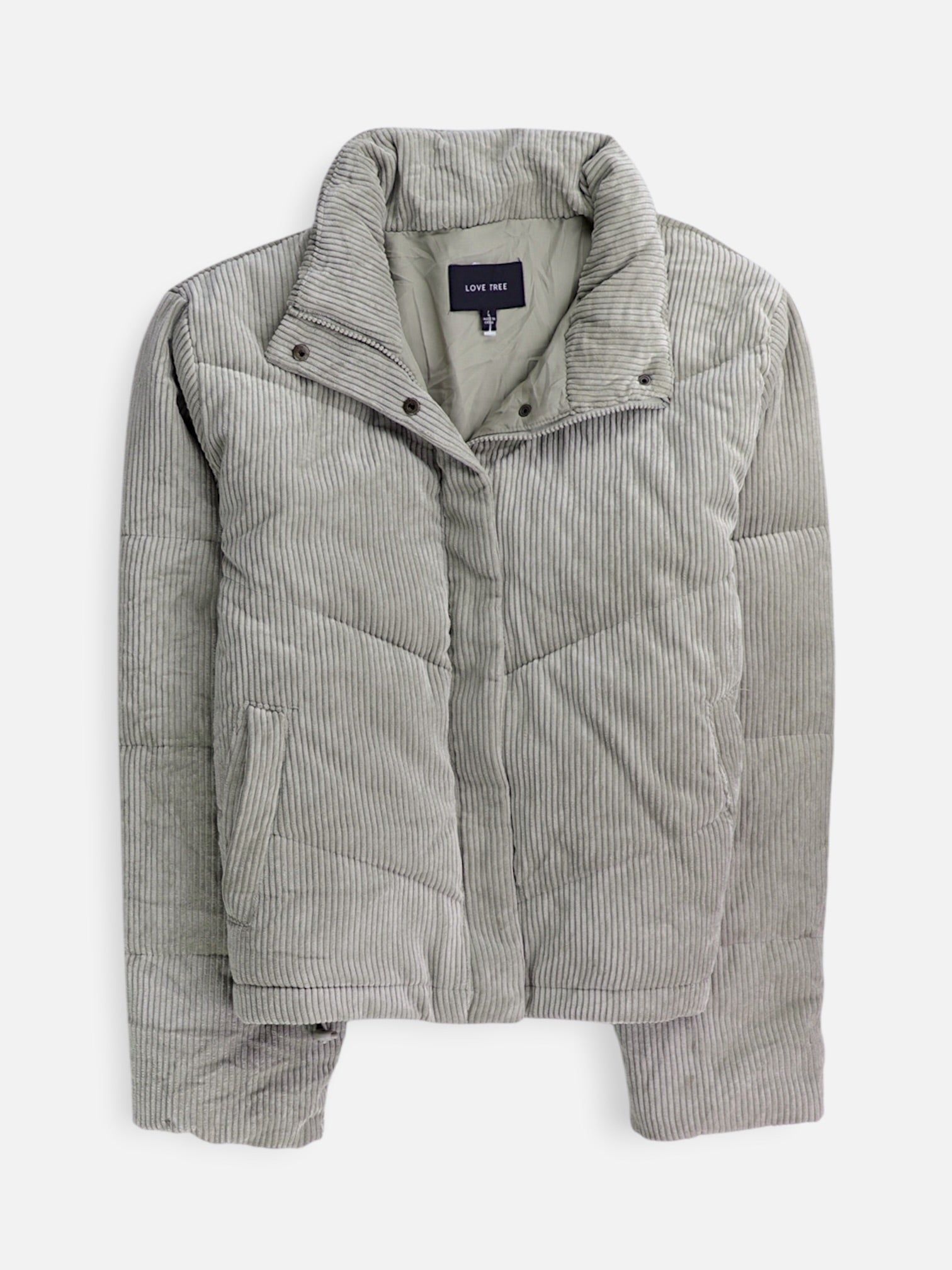 LOVE TREE Chaqueta Puffer Corduroy - Mujer - Large