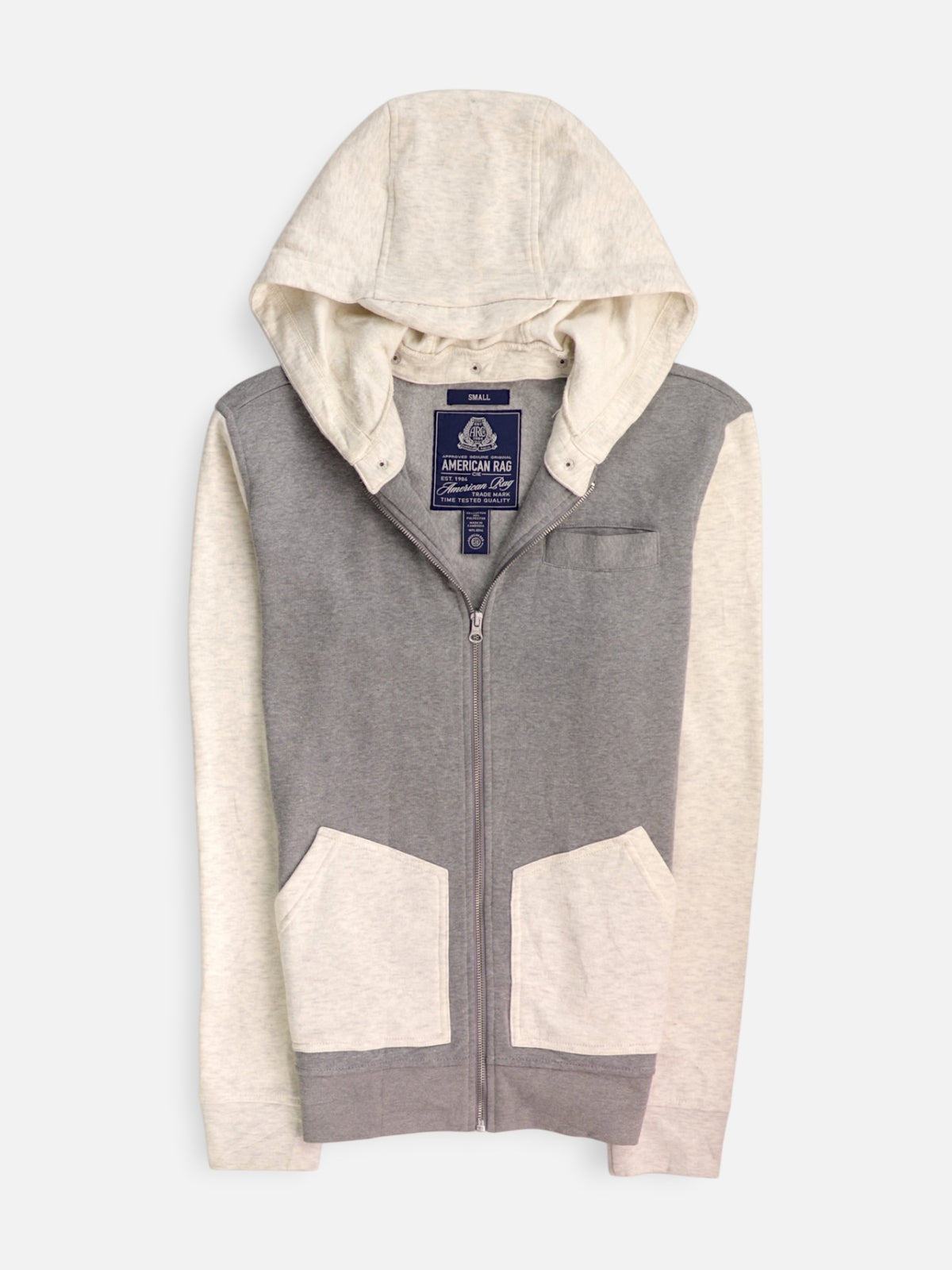 American Rag Sudadera Hoodie Color Block - Hombre - Small