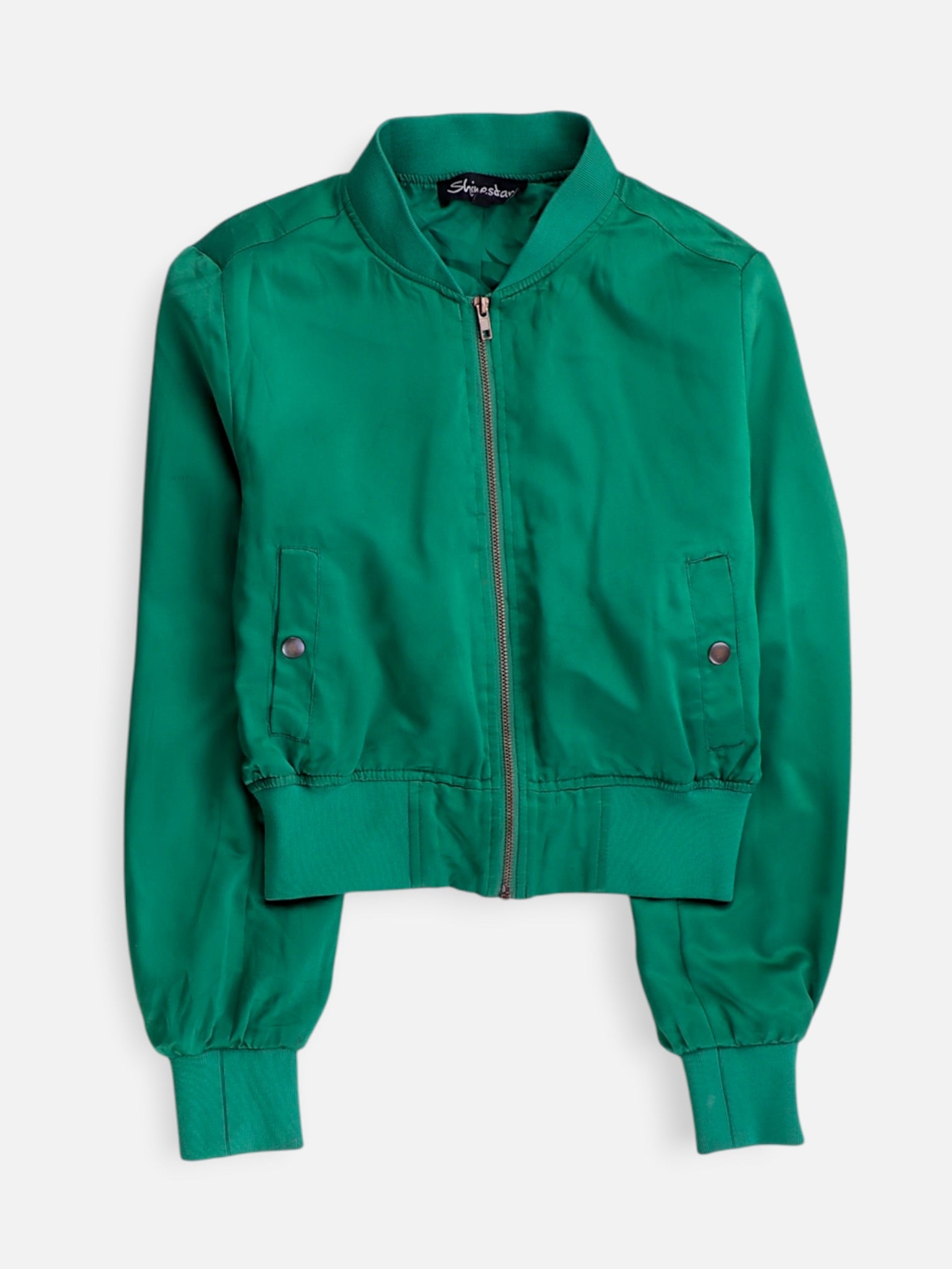 Chaqueta Bomber Crop Top - Mujer - Medium
