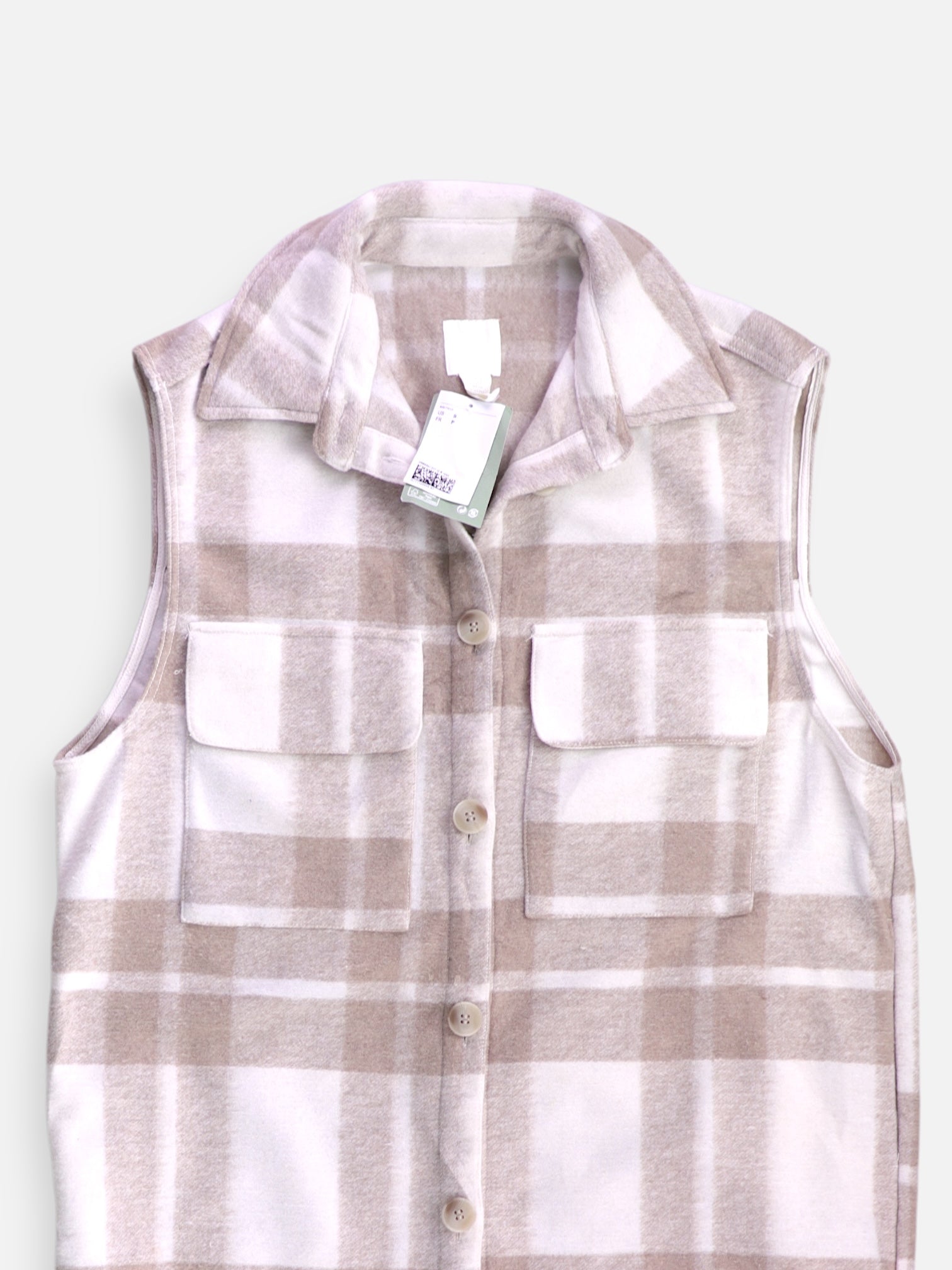 H&M Chaleco Color Block - Mujer - Small