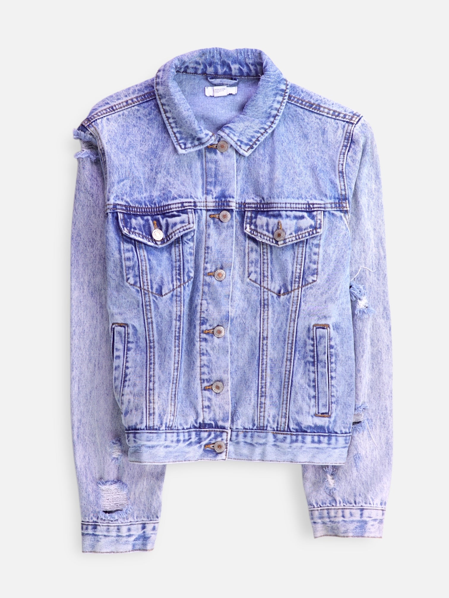 Forever 21 Chaqueta Casual demin - Mujer - Small