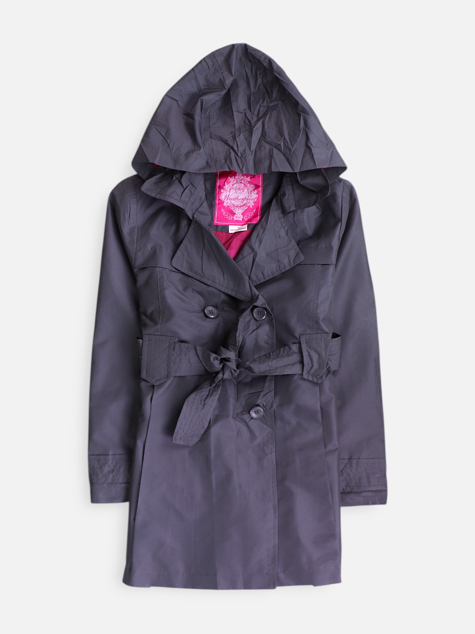 Abrigo Trench Coat Casual - Niña - Medium - 10-12Y (Años)