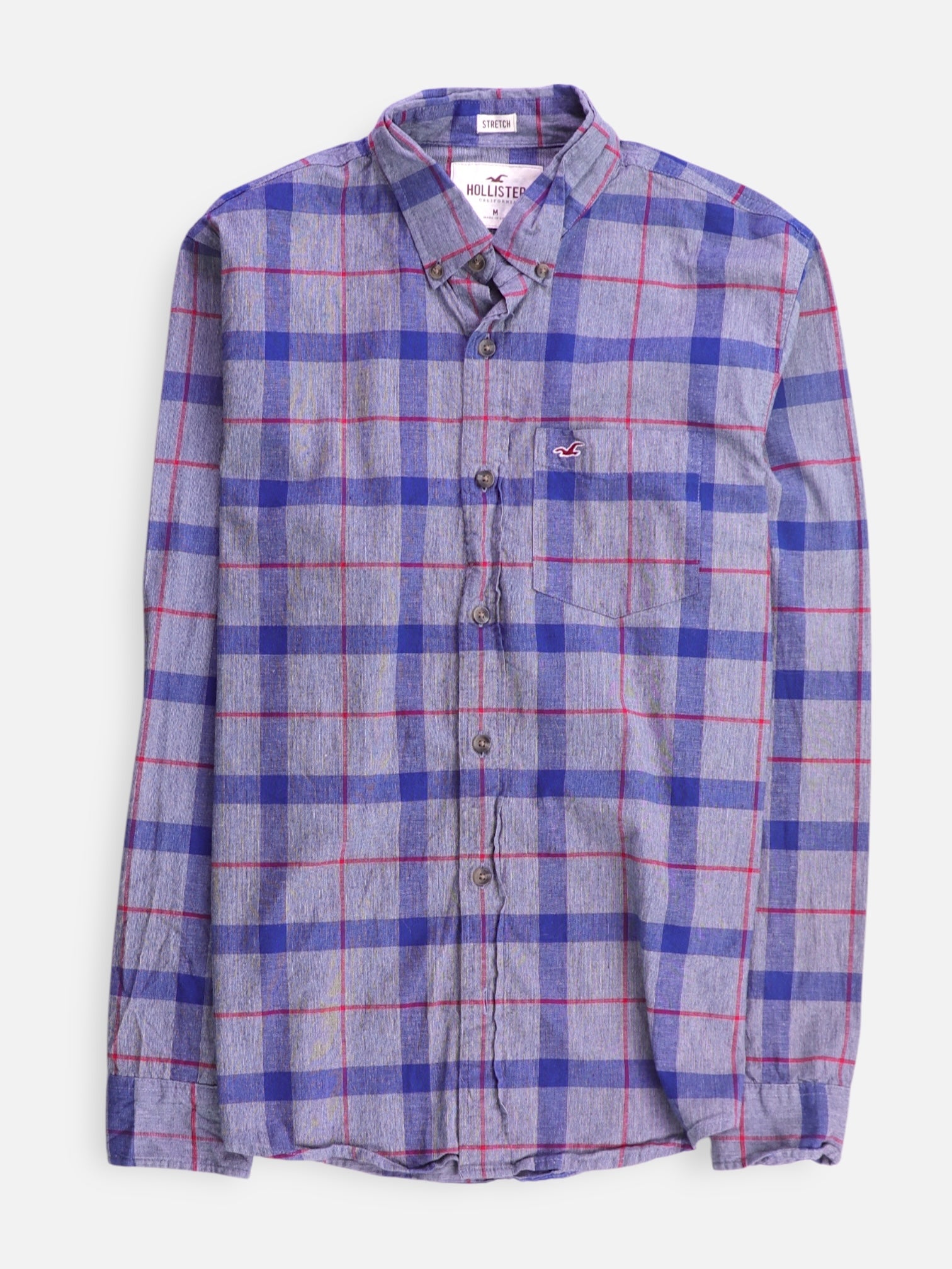 Hollister Camisa Color Block - Hombre - Medium