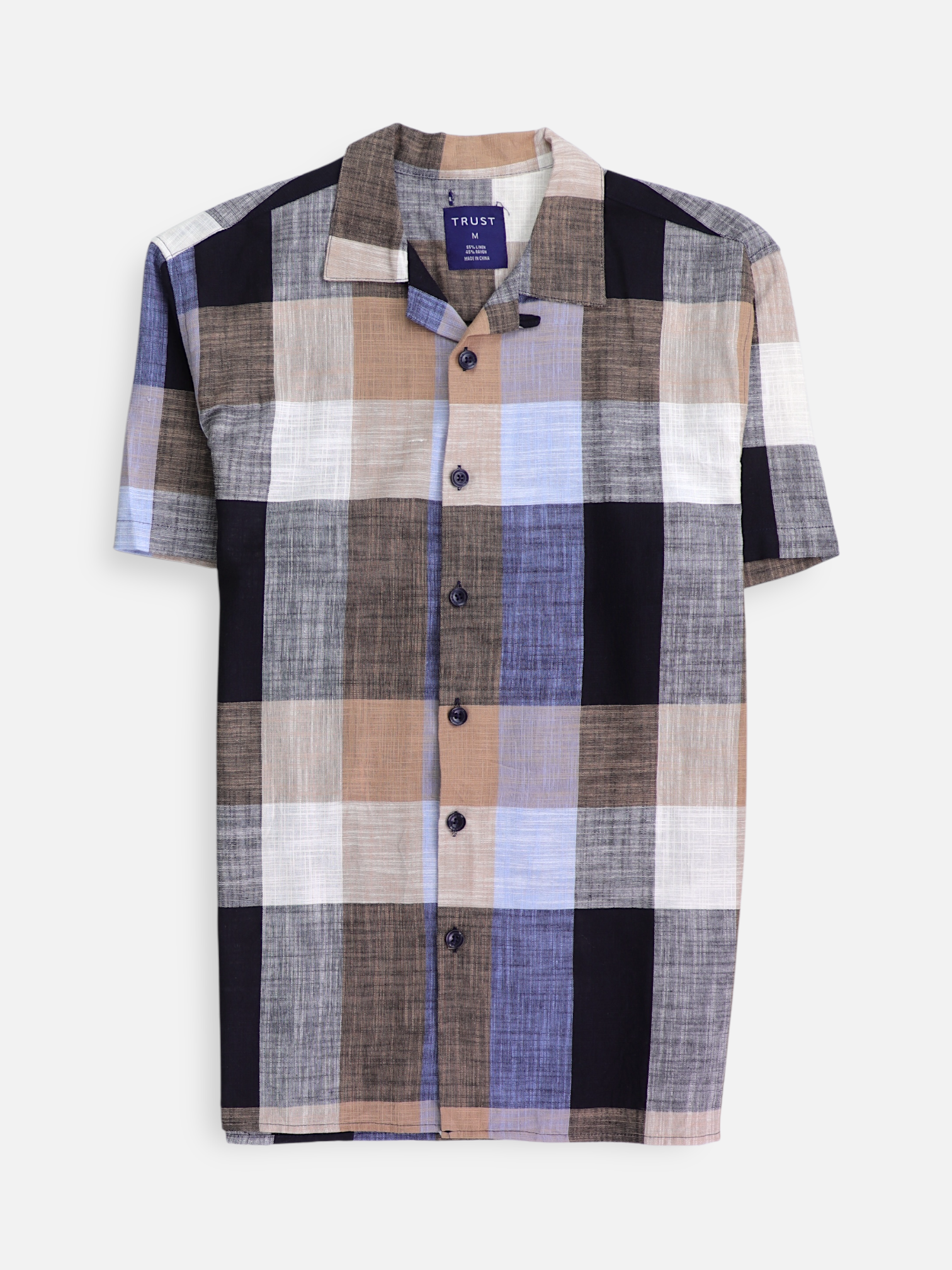Camisa Color Block - Hombre - Medium