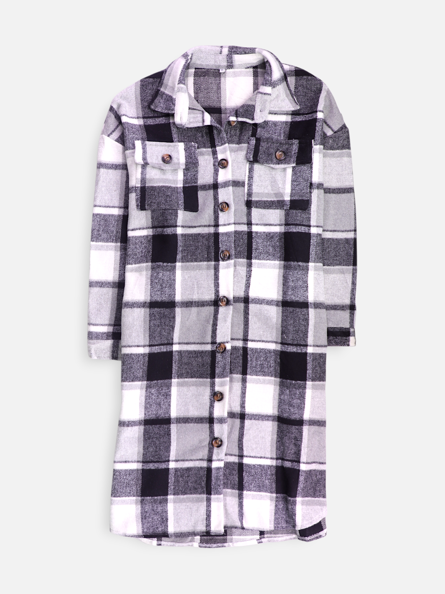 Chaqueta Sobrecamisa Color Block - Mujer - XL