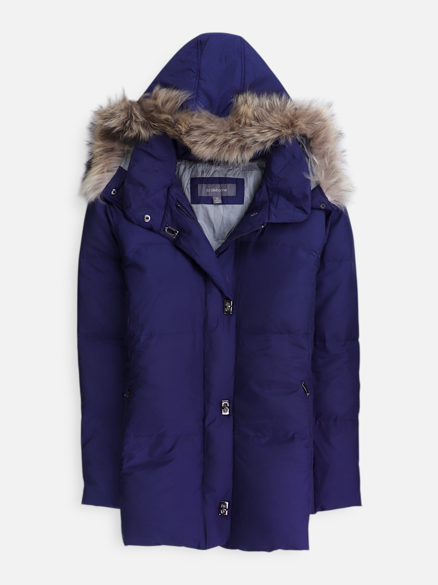 LIZ claiborne Chaqueta Puffer Impermeable - Mujer - XL