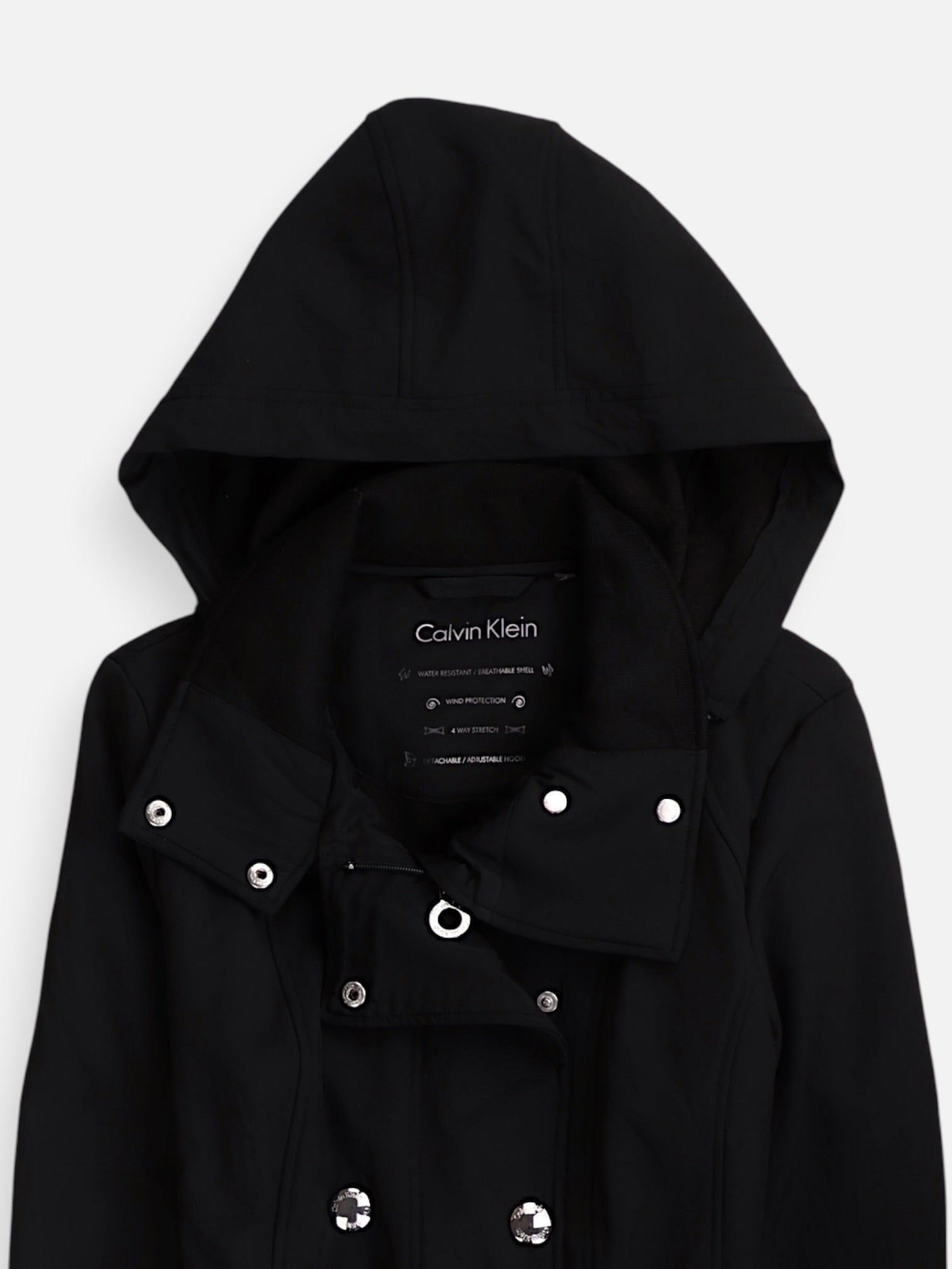 Calvin Klein Abrigo Trench Coat Casual - Mujer - Small