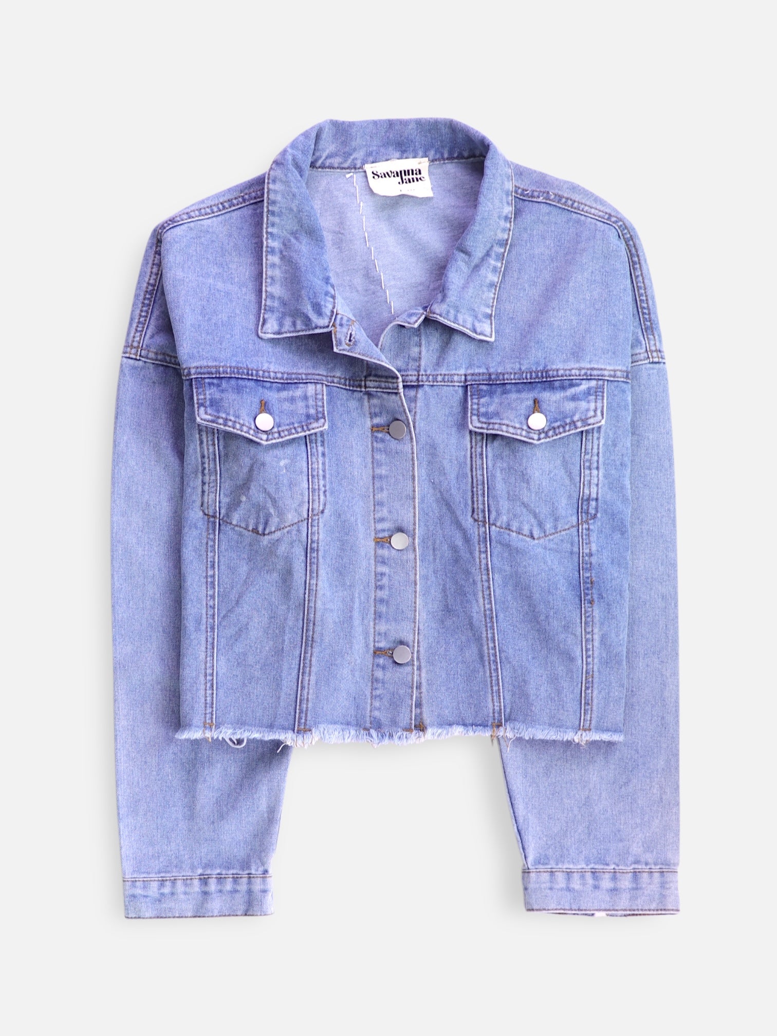 Chaqueta Denim  Crop Top - Mujer - Large