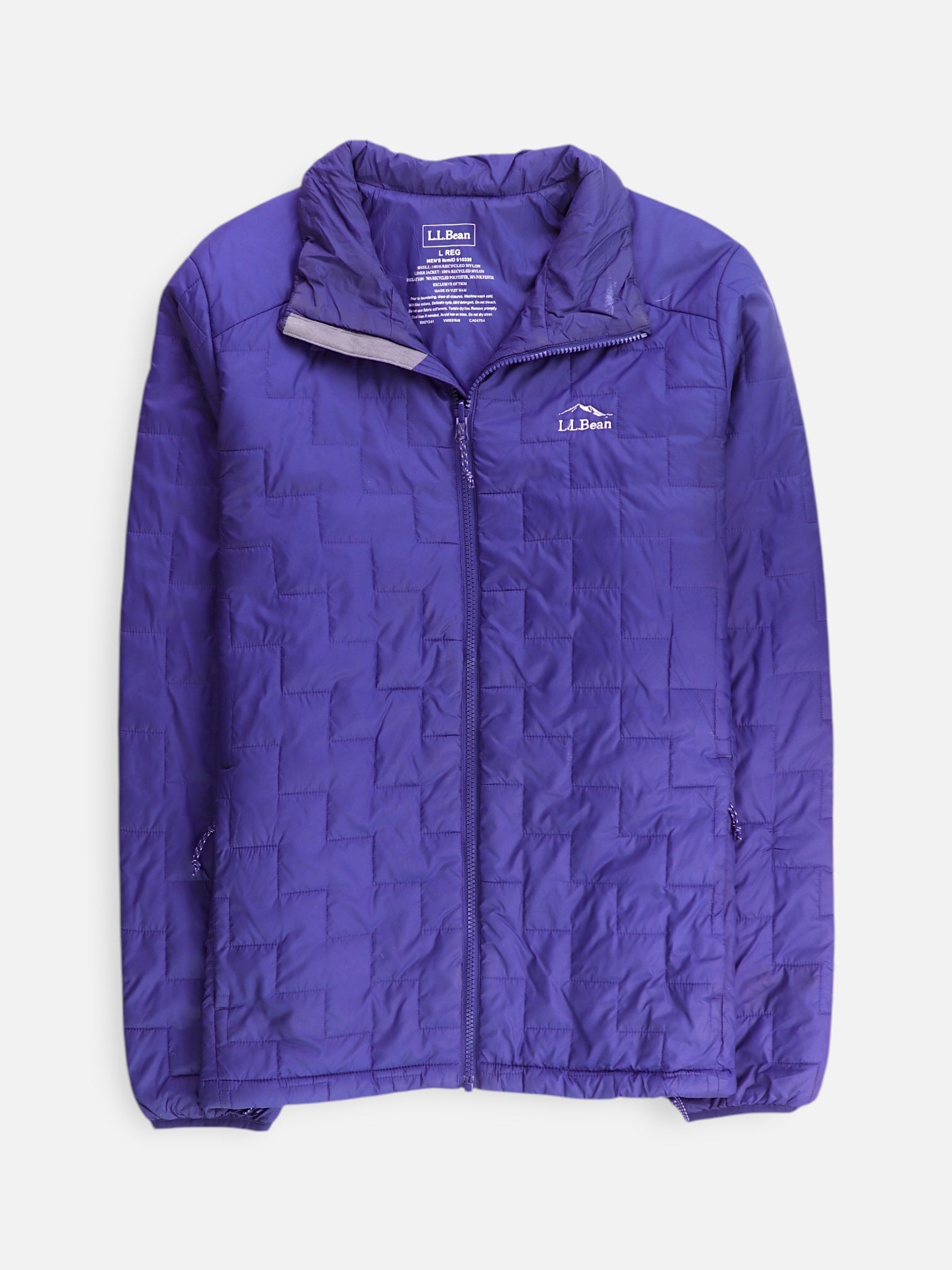 LL BEAN Chaqueta Puffer Impermeable - Hombre - Large