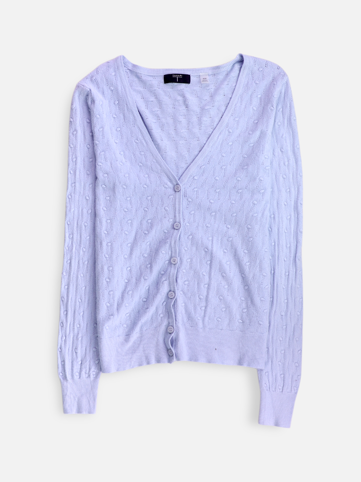 TAHARI Sueter Cardigan Casual - Mujer - Medium