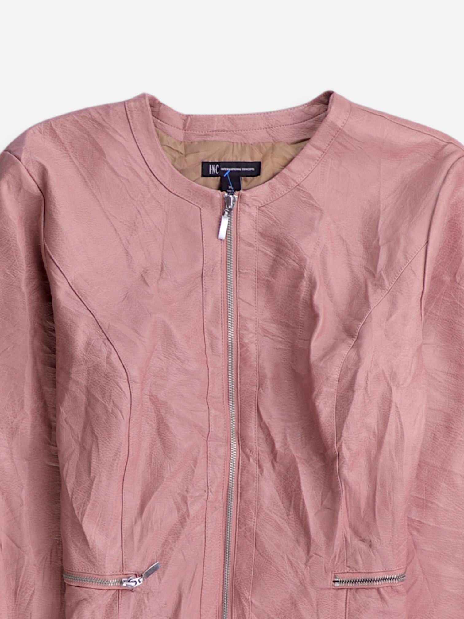 I.N.C Chaqueta Casual Cuero - Mujer - XL