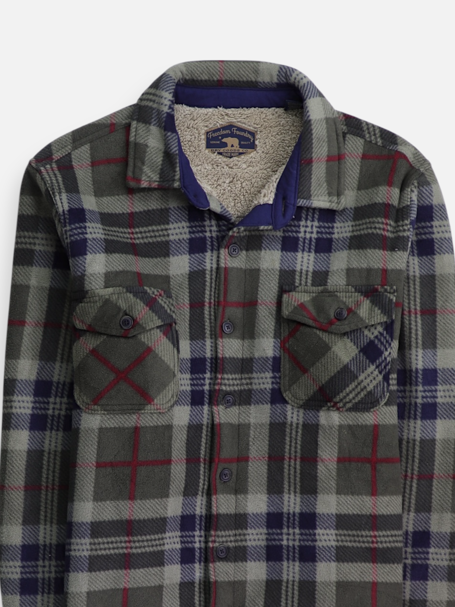 Chaqueta Sobrecamisa Color Block - Hombre - XL