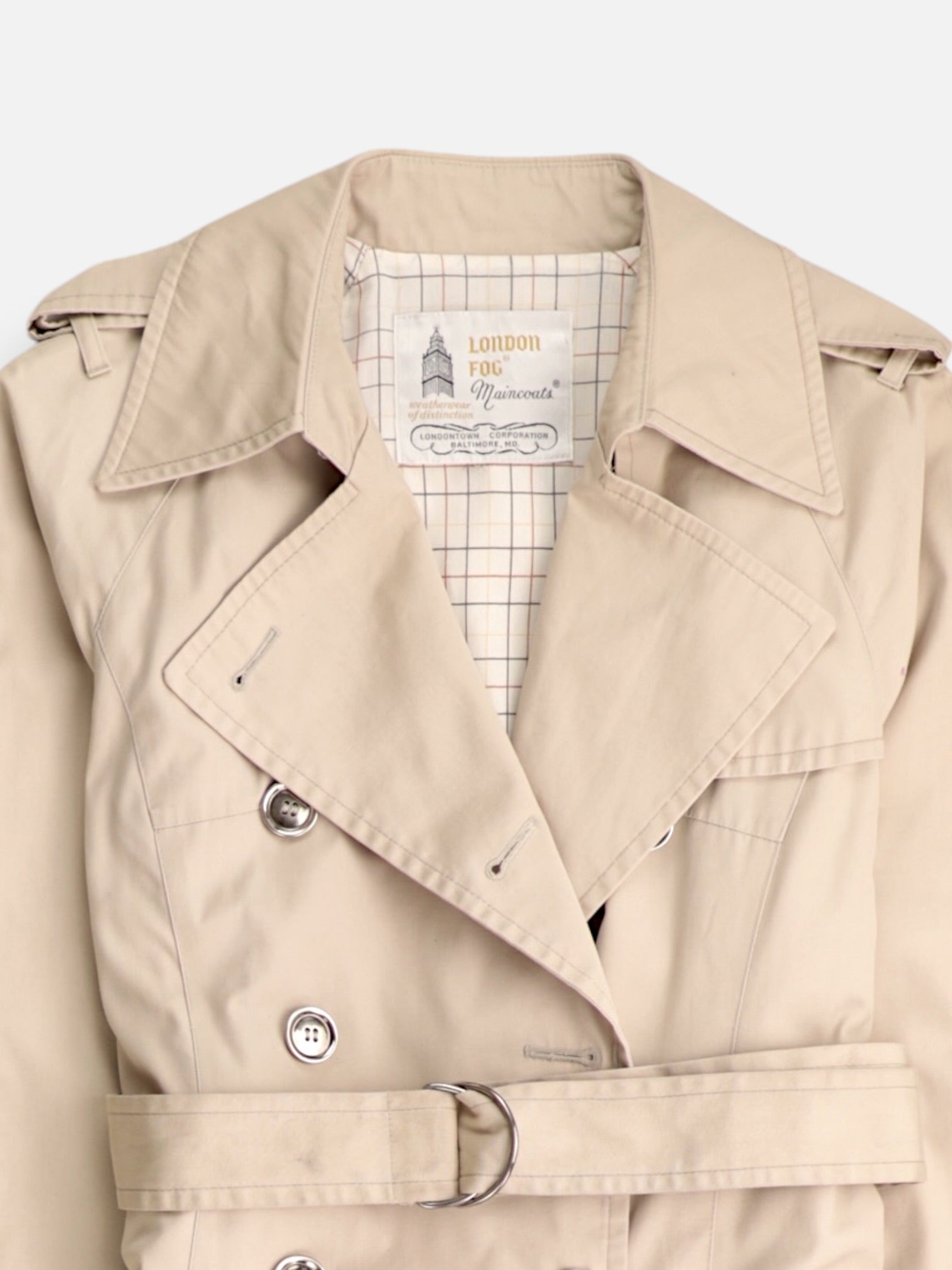LONDON FOG Abrigo Trench Coat Casual - Mujer - 6
