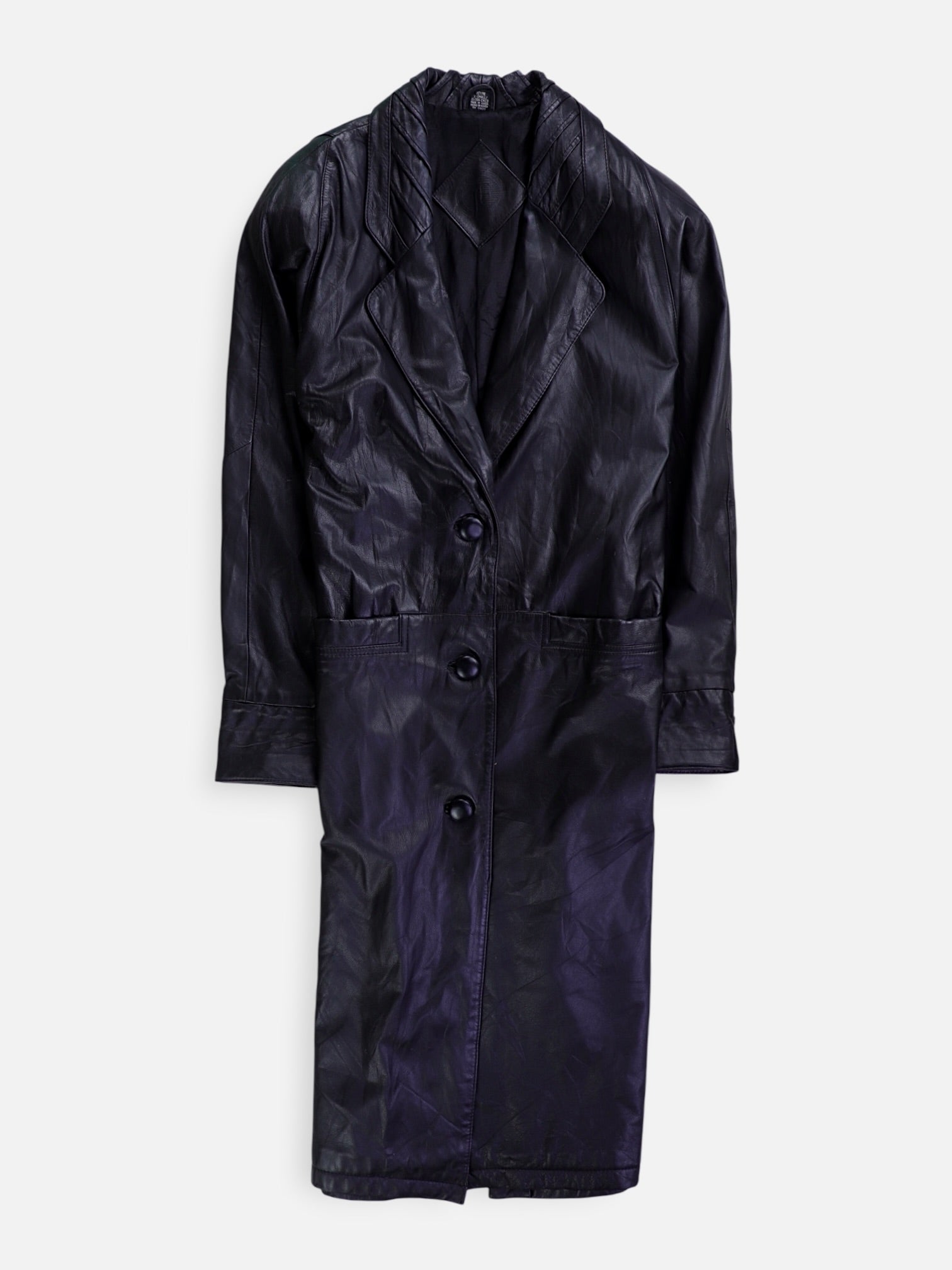 Abrigo Single breasted trench Cuero - Mujer - XS