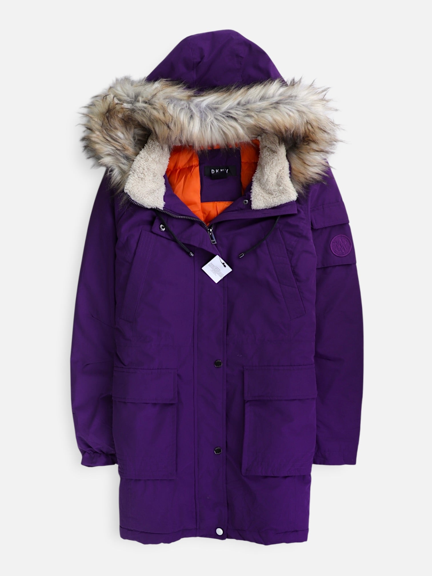 DKNY Abrigo Cazador Impermeable - Mujer - Large