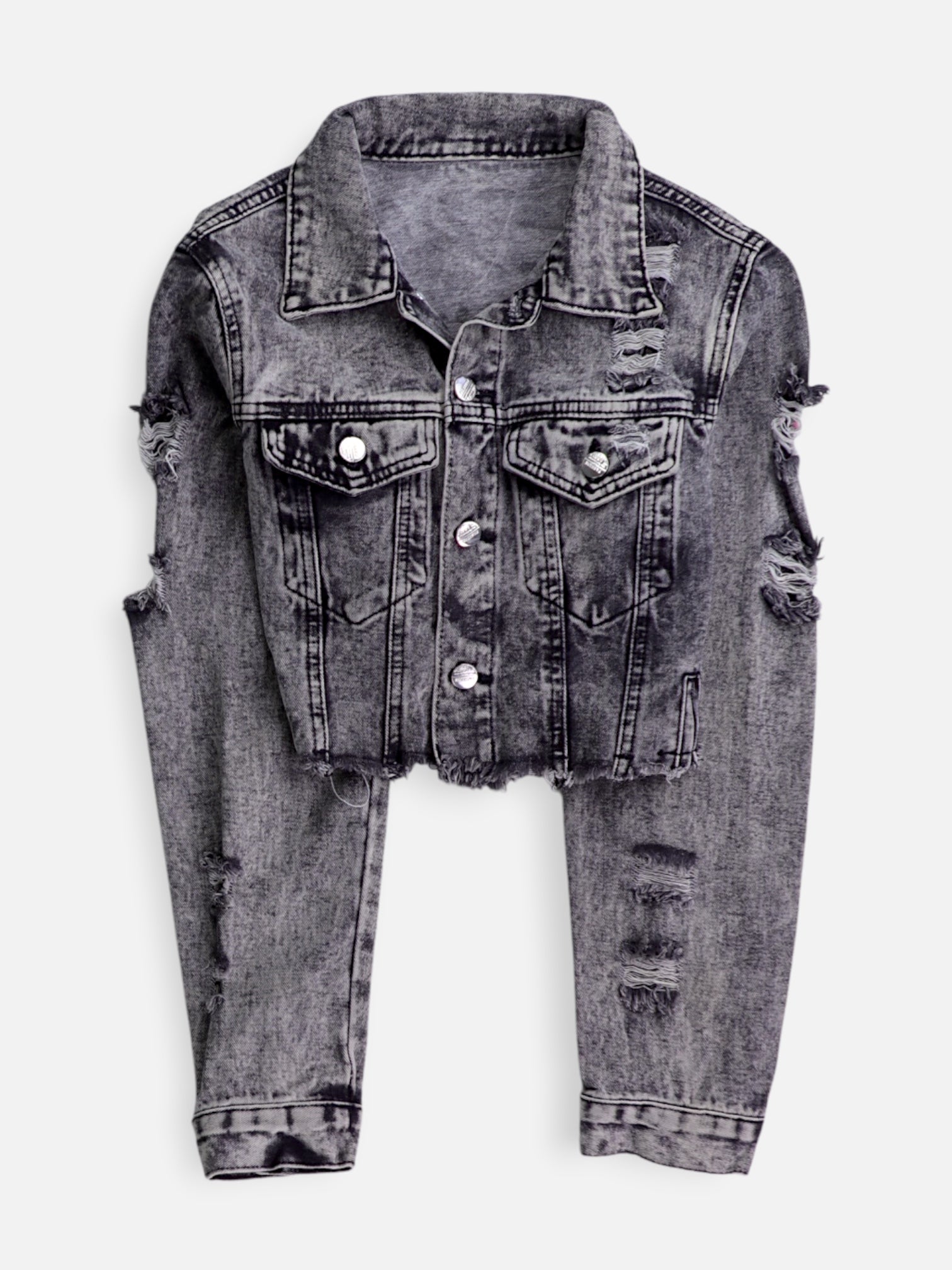 SHEIN Chaqueta Denim Crop Top - Mujer - Medium