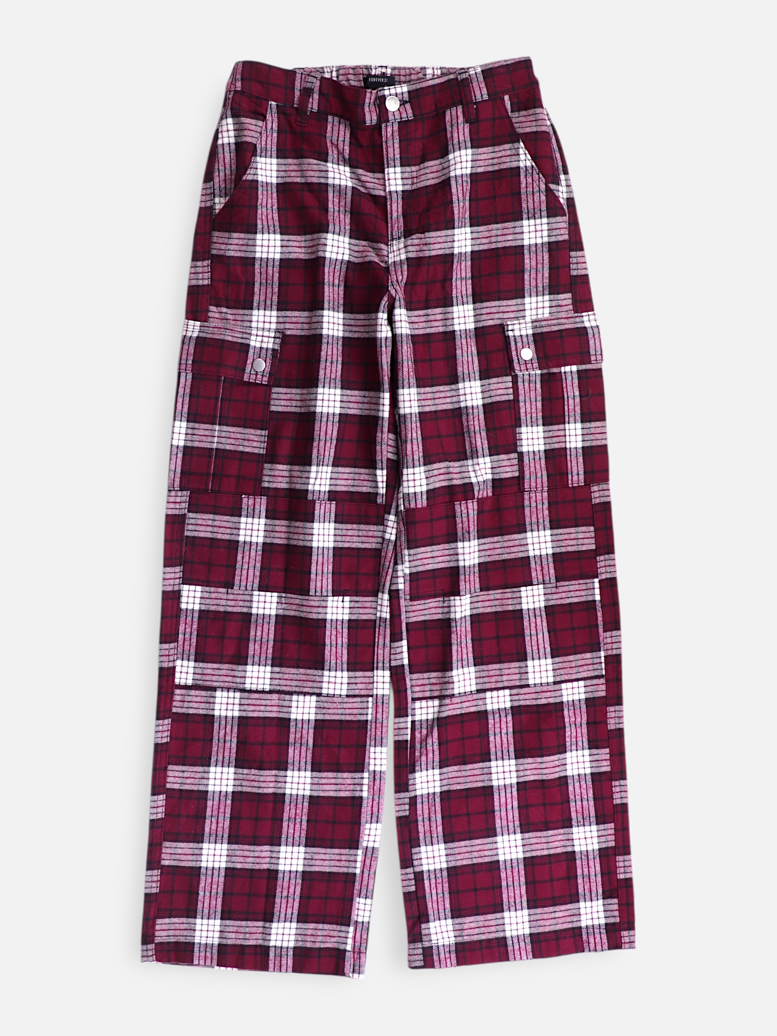 Forever 21 Pantalon Regular Fit Color Block - Mujer - Medium